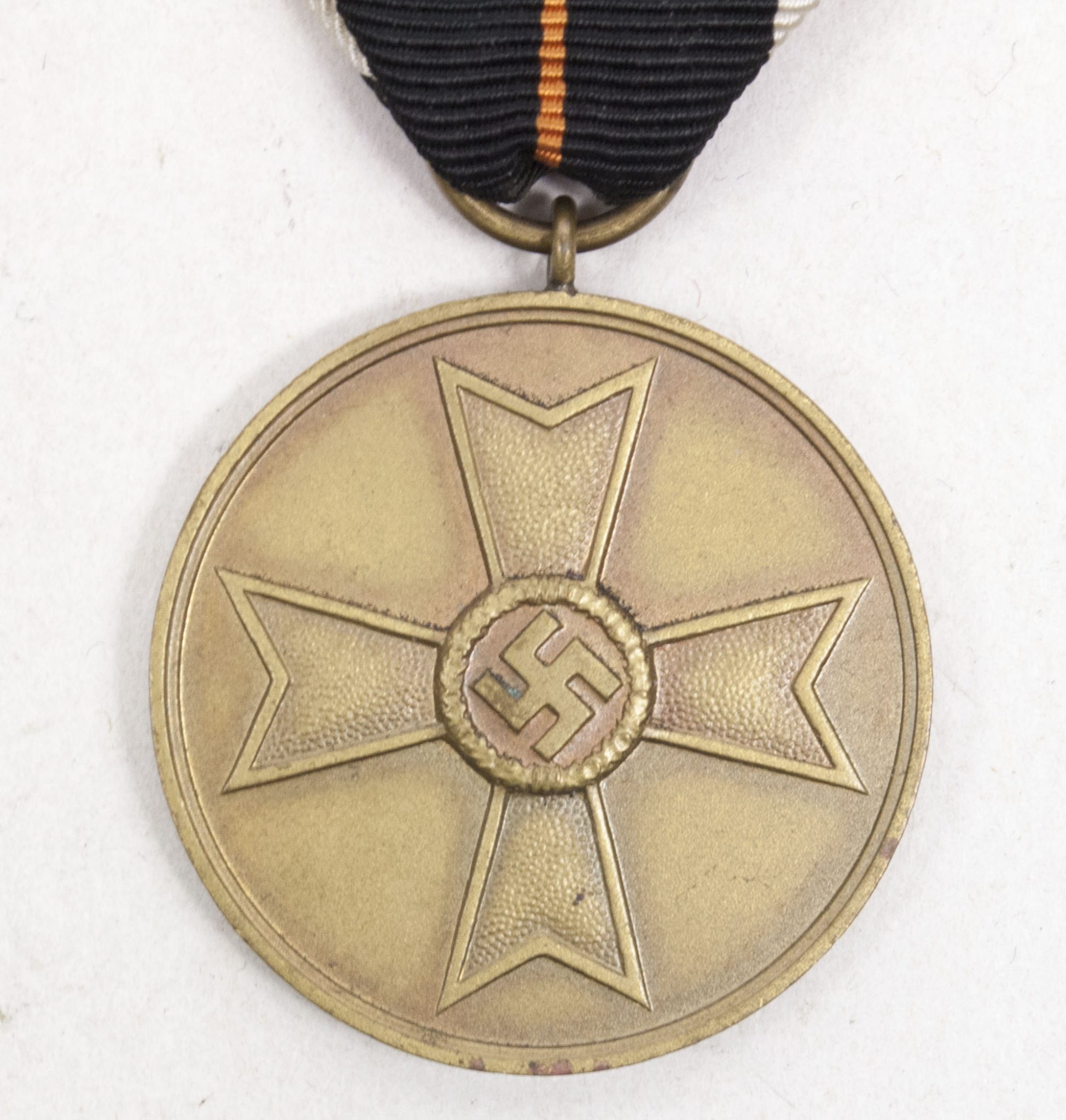 Kriegsverdienstmedaille (KVKm) War Merit Medal on orange ribbon (2) Kriegsverdienstmedaille (KVKm) War Merit Medal on orange ribbon