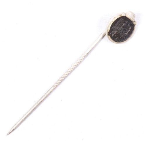 Miniature (9 millimeter) Winterschlacht im Osten Ostmedaille stickpin - extremely rare