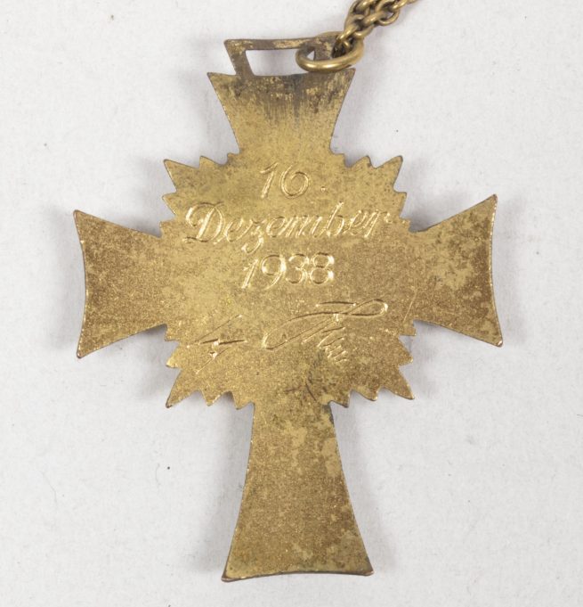 Motherscross gold on chain Mutterkreuz gold