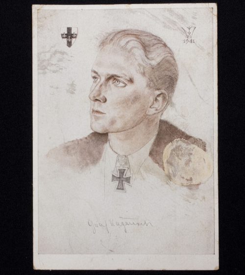 (Postcard) Willrich - Ritterkreuzträger Graf Kageneck