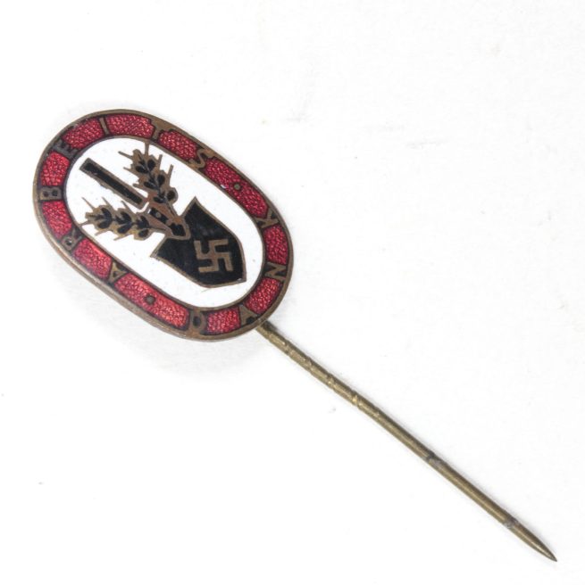 Reichsarbeitsdienst (RAD) Arbeitsdank stickpin abzeichen (A. ST. GES GESCH Berlin)