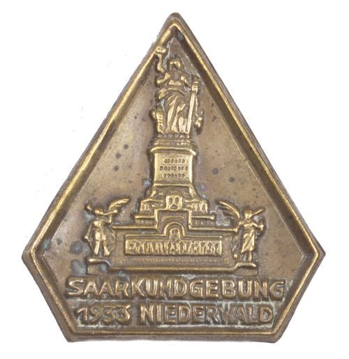 Saarkundgebung 1933 Niederwald abzeichen