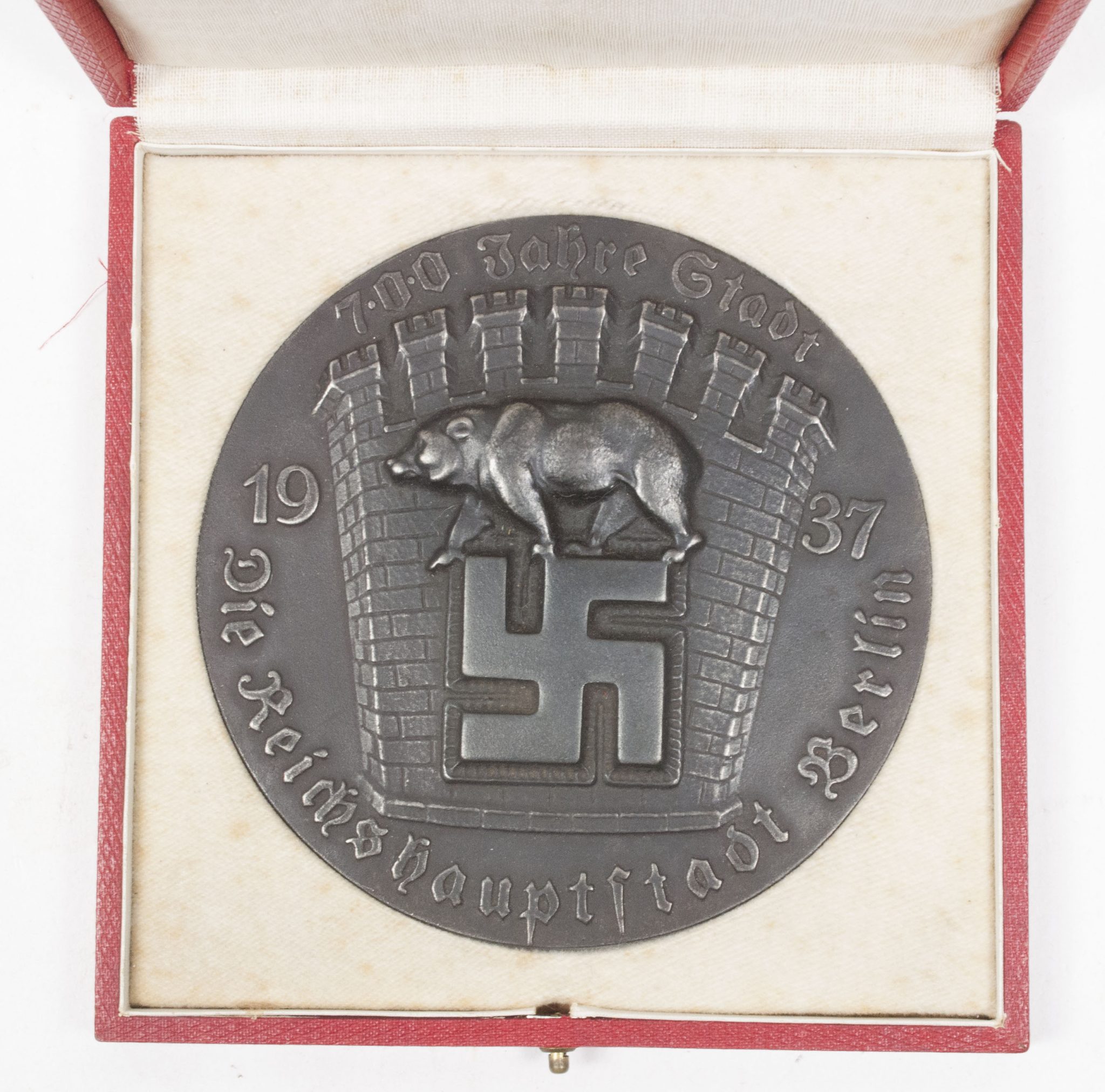 Large Ehrenplakette der Reichshauptstad Berlin "Erinnerung an die 700 Jahr Feier 1937" - rare - Image 11