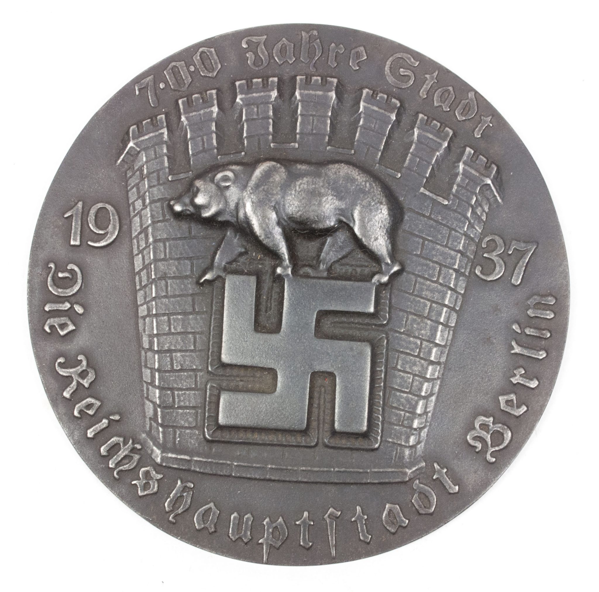 Large Ehrenplakette der Reichshauptstad Berlin "Erinnerung an die 700 Jahr Feier 1937" - rare - Image 14