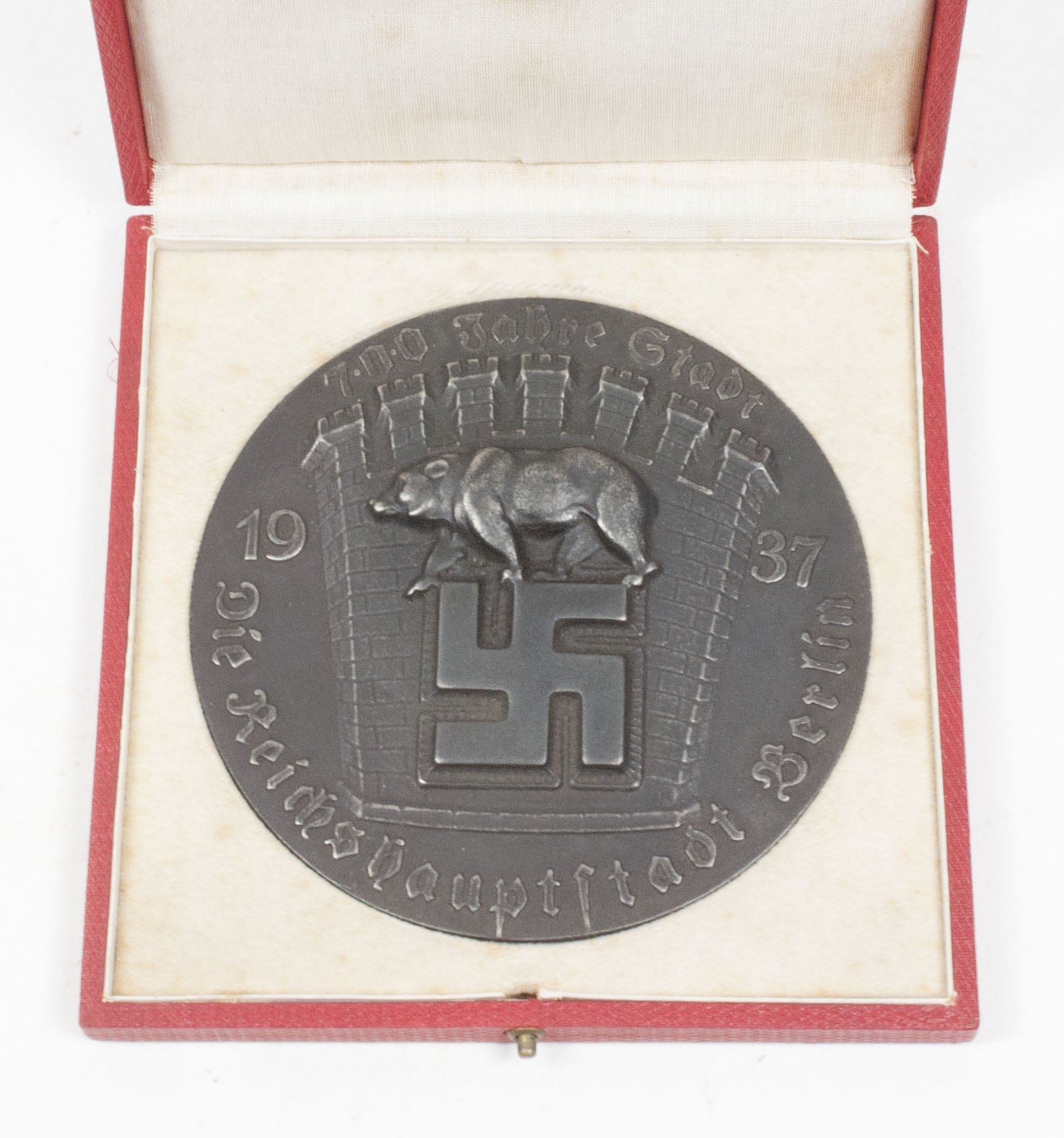 Large Ehrenplakette der Reichshauptstad Berlin "Erinnerung an die 700 Jahr Feier 1937" - rare - Image 7