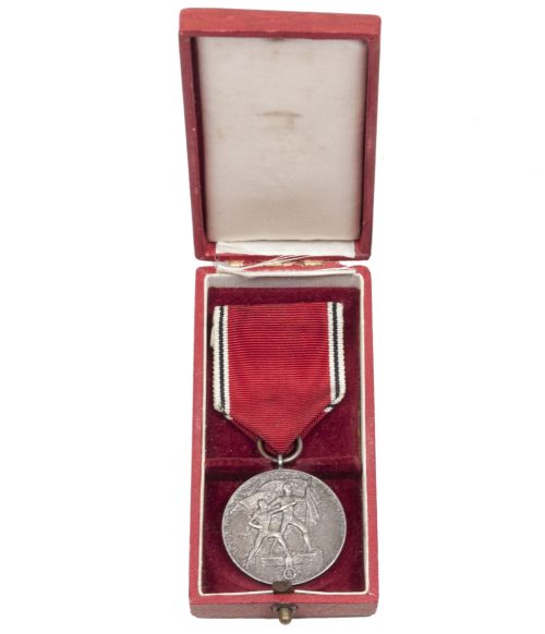 Anschluss medaille + etui Austria annexation medal + case (1938)