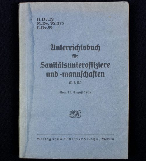 (Book) DRK - Unterrichtsbuch für Sanitätsunteroffiziere und-Mannschaften (1939)