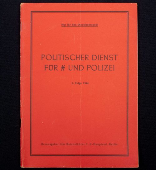 (Brochure) Der Reichsführer SS - Politischer Dienst für SS unf Polizei 1. Folge (1944)