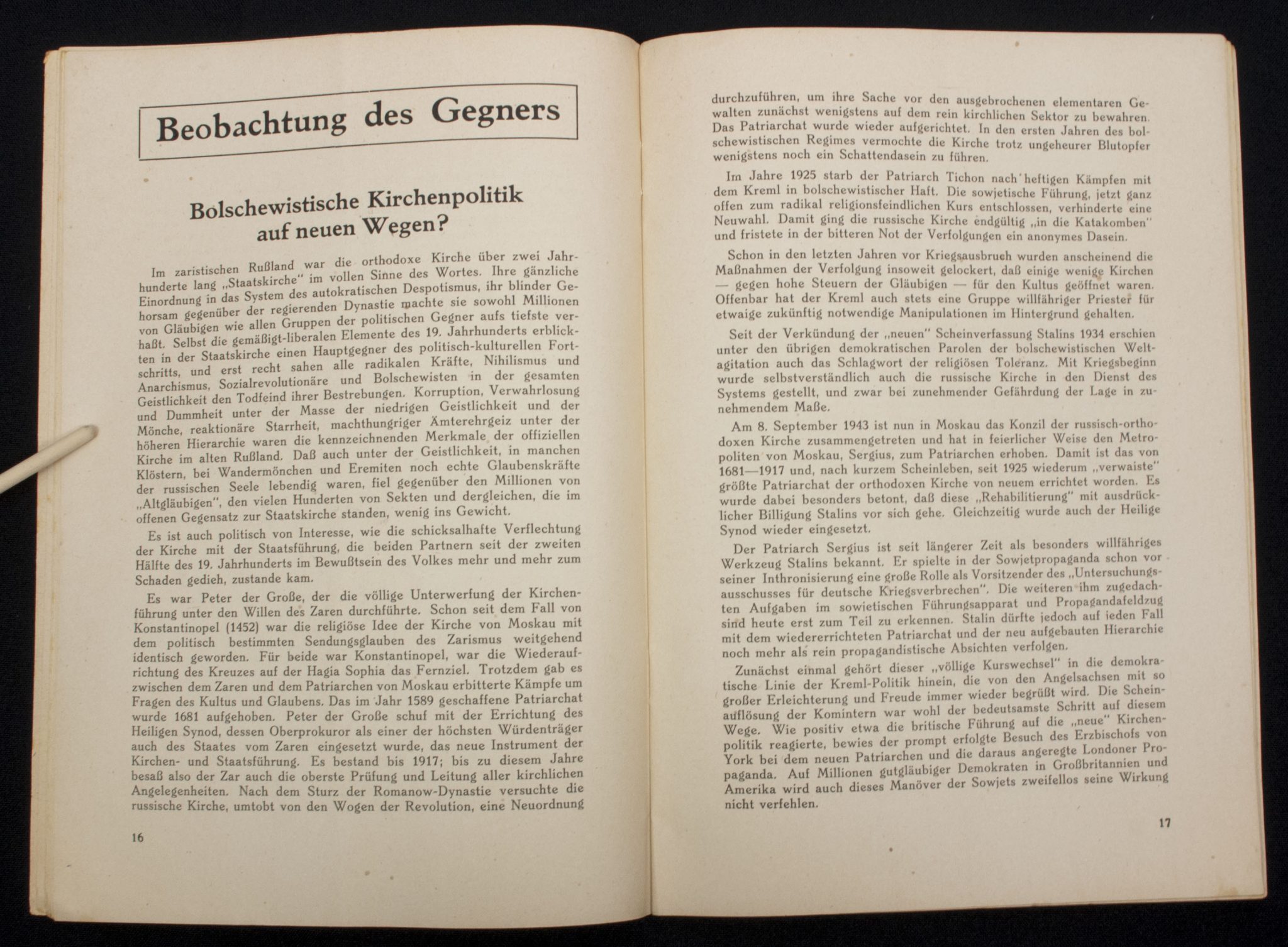 (Brochure) Der Reichsführer SS - Politischer Dienst für SS unf Polizei 1. Folge (1944)