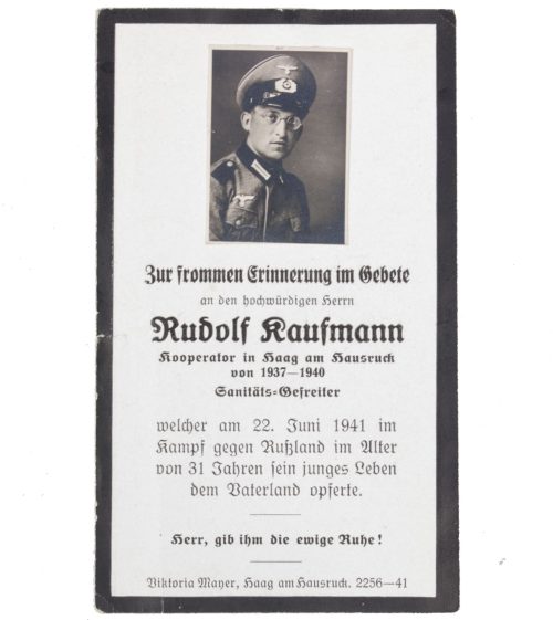 Deathcard DRk - Sanitäts-Gefreiter