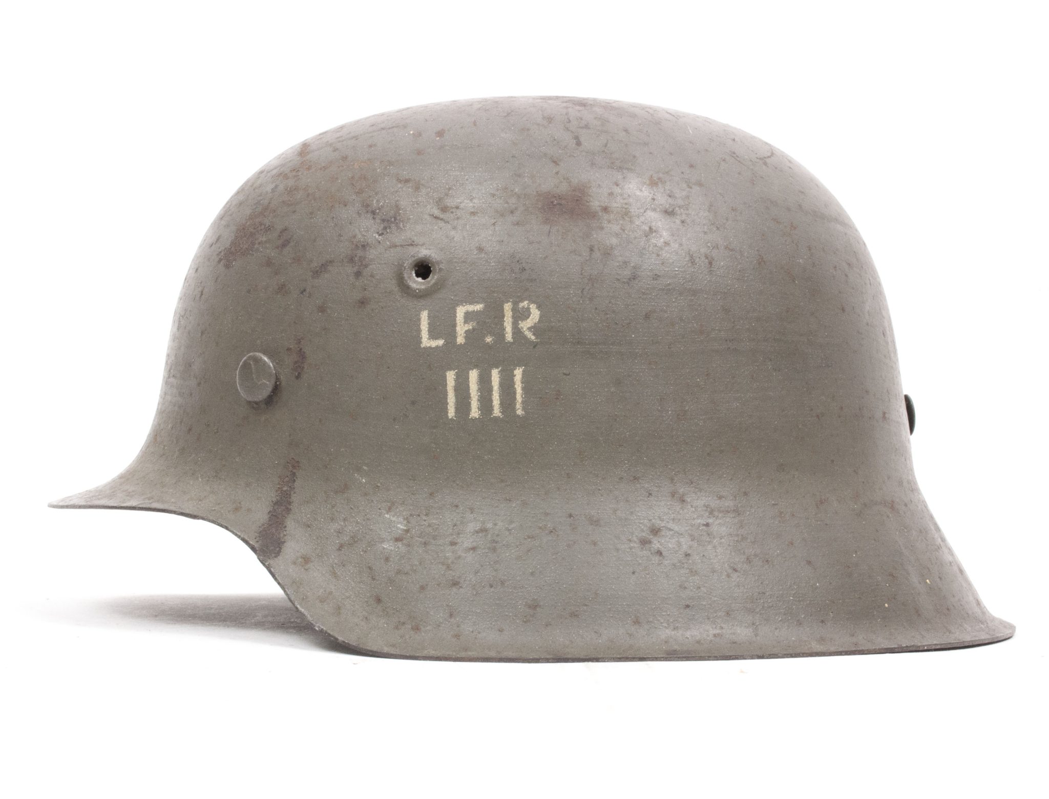 (Denmark) Collection of Five Danish WW2 reissued M42 “Lokal Forsvars Region I-V” helmets - One ex-SS reissued - rare - Image 106