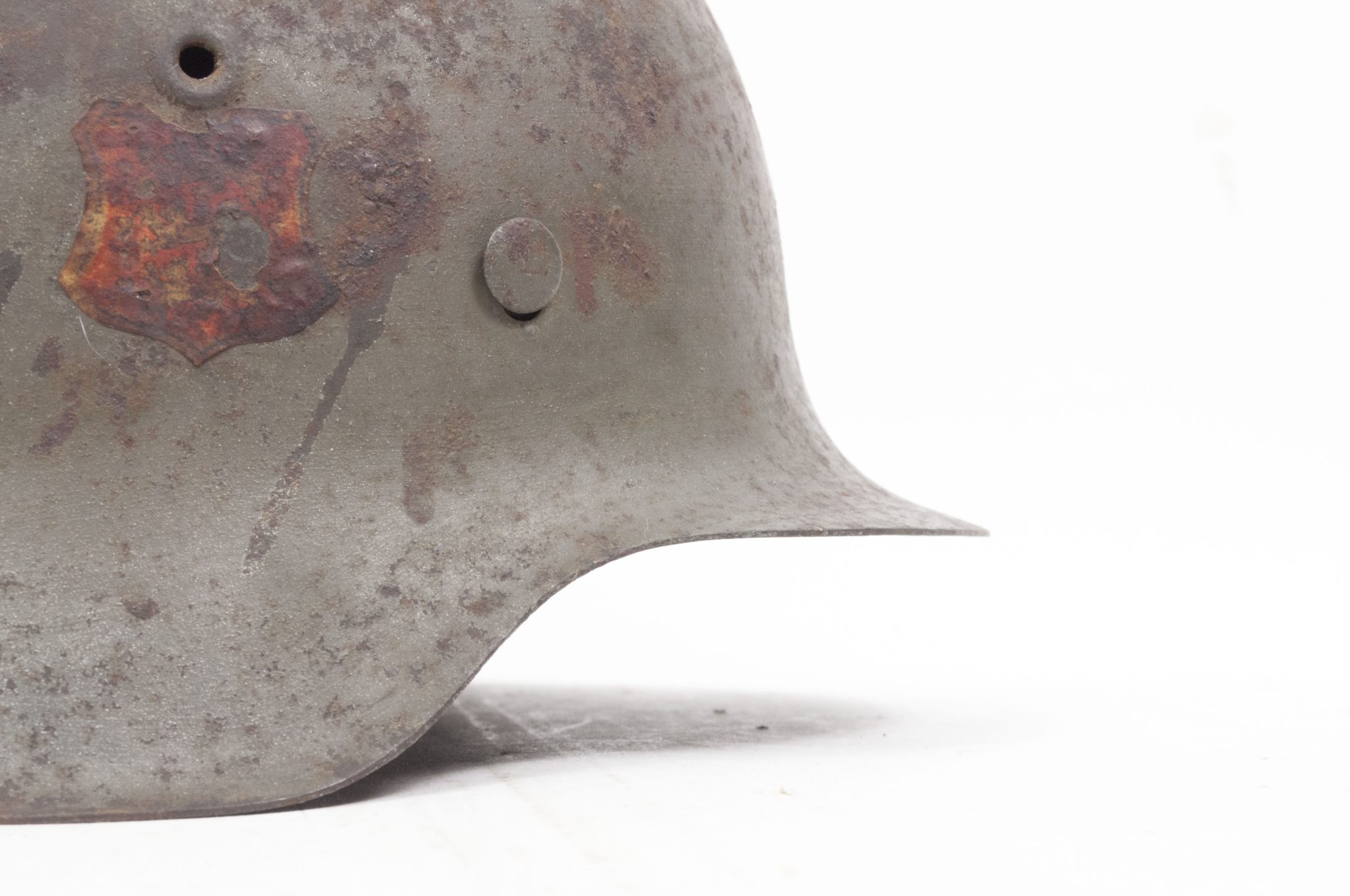 (Denmark) Collection of Five Danish WW2 reissued M42 “Lokal Forsvars Region I-V” helmets - One ex-SS reissued - rare - Image 121