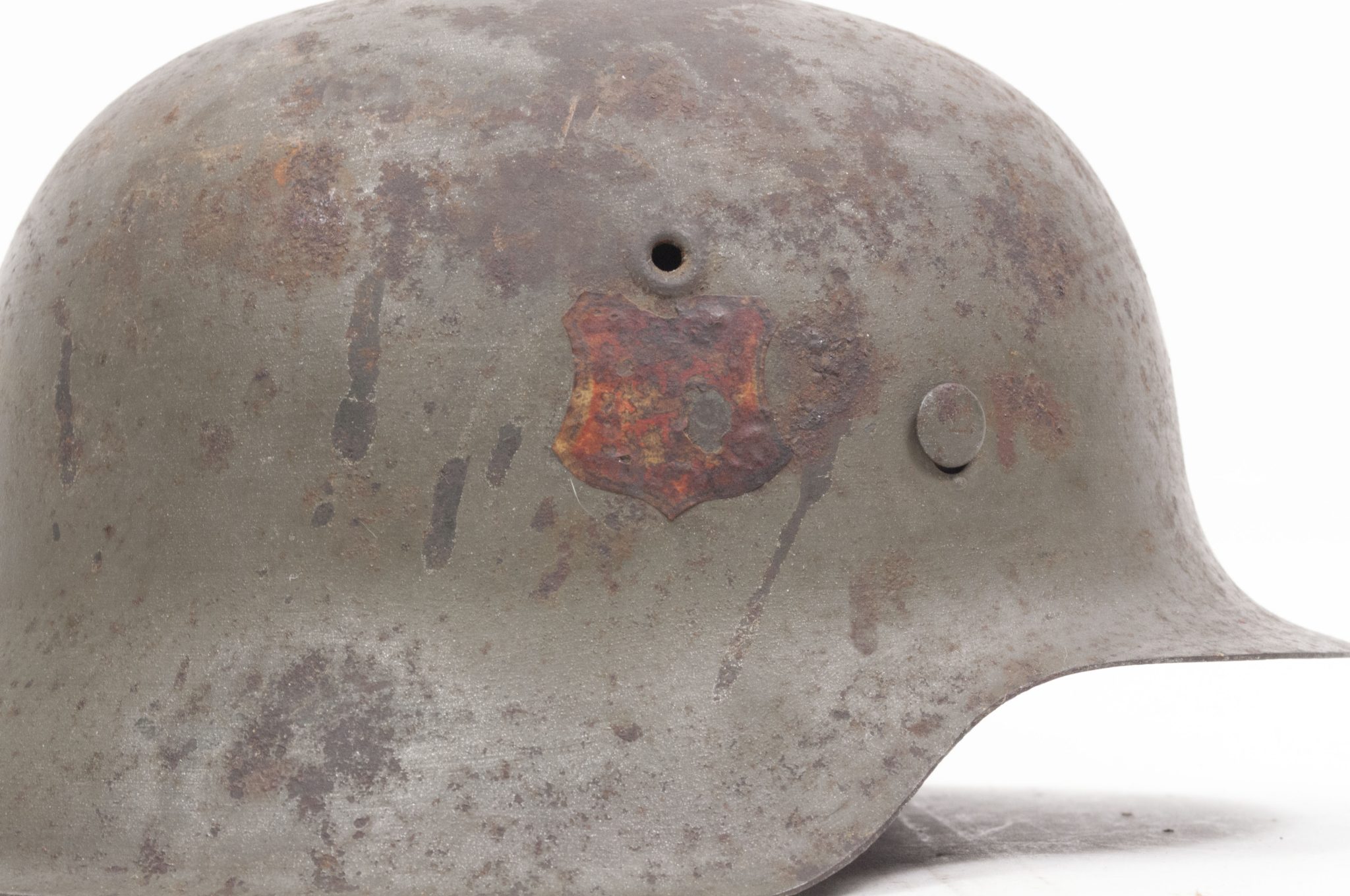 (Denmark) Collection of Five Danish WW2 reissued M42 “Lokal Forsvars Region I-V” helmets - One ex-SS reissued - rare - Image 122