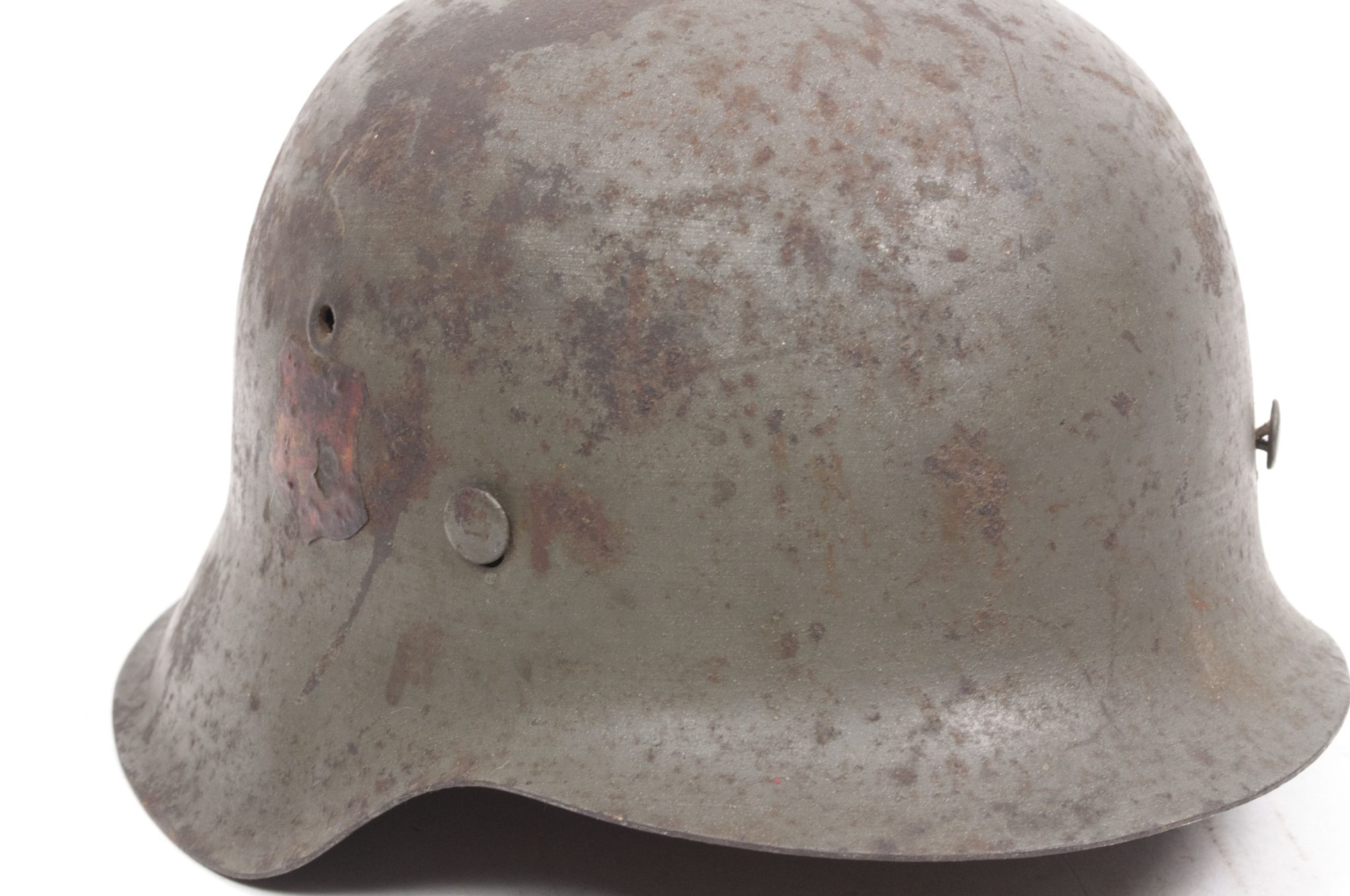 (Denmark) Collection of Five Danish WW2 reissued M42 “Lokal Forsvars Region I-V” helmets - One ex-SS reissued - rare - Image 126