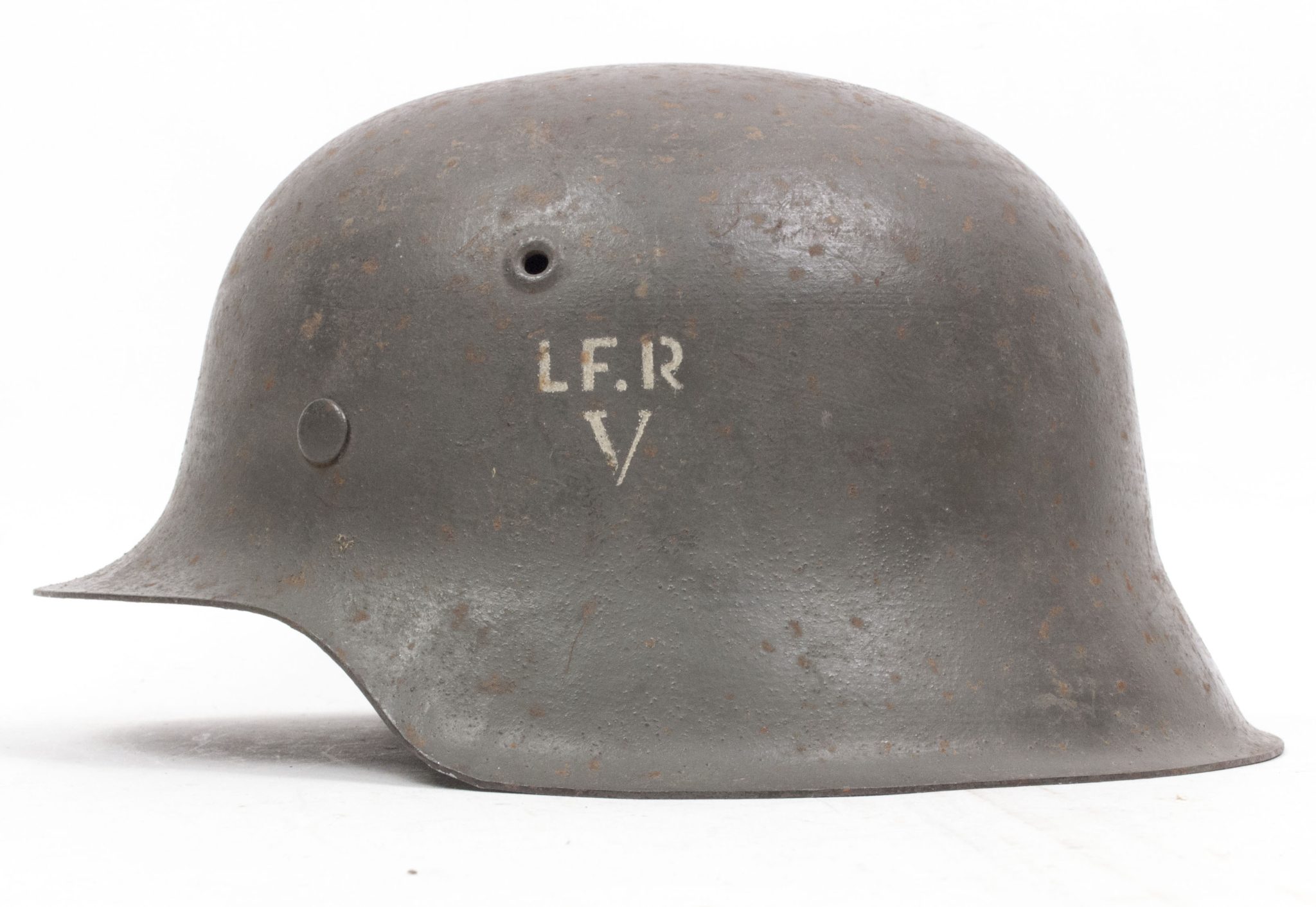 (Denmark) Collection of Five Danish WW2 reissued M42 “Lokal Forsvars Region I-V” helmets - One ex-SS reissued - rare - Image 148