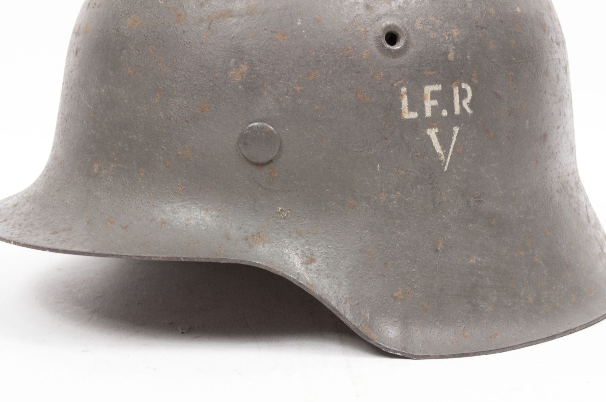 (Denmark) Collection of Five Danish WW2 reissued M42 “Lokal Forsvars Region I-V” helmets - One ex-SS reissued - rare - Image 152