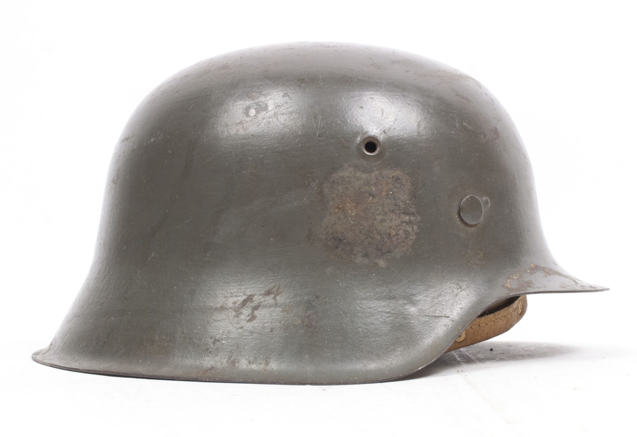 (Denmark) Collection of Five Danish WW2 reissued M42 “Lokal Forsvars Region I-V” helmets - One ex-SS reissued - rare - Image 16