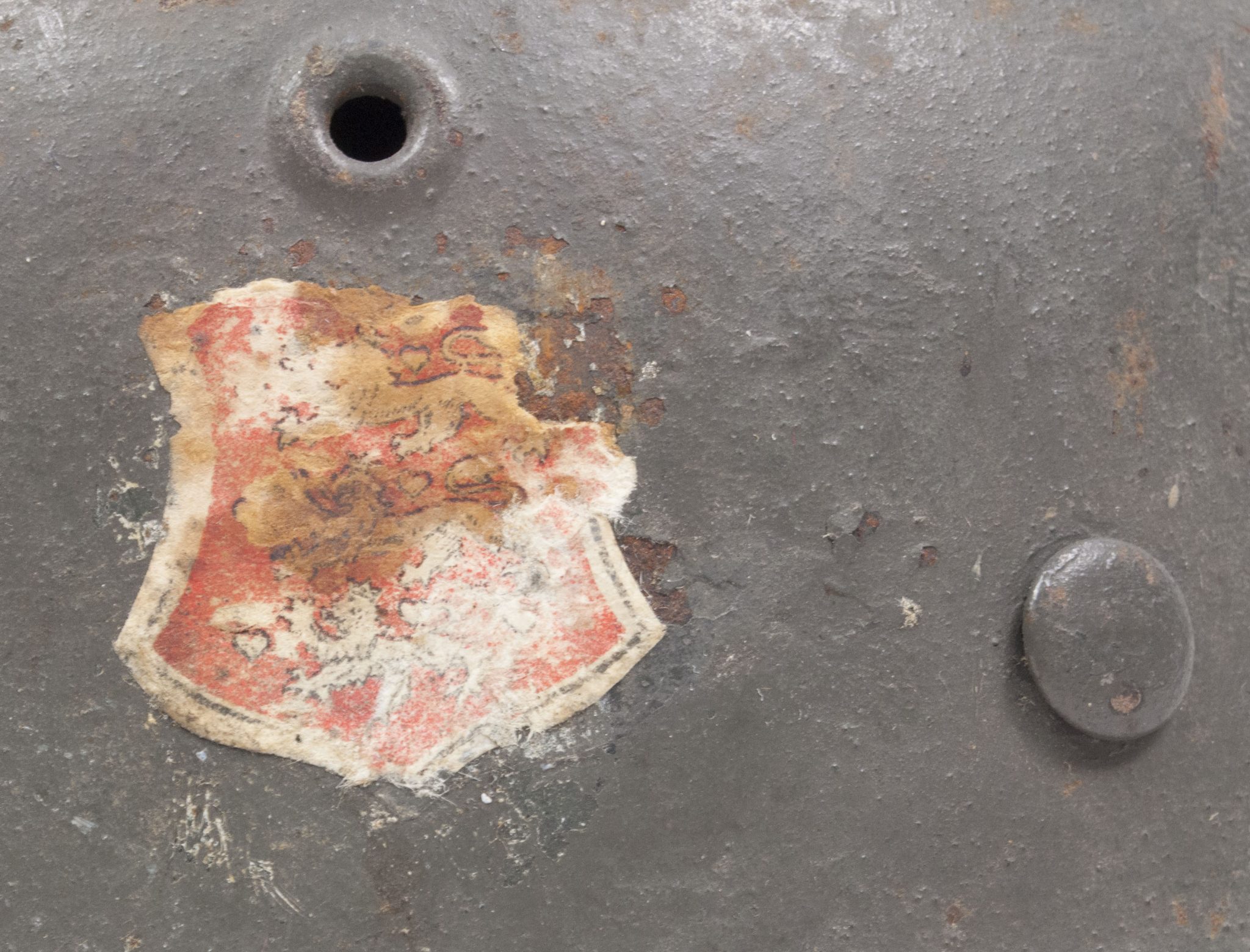 (Denmark) Collection of Five Danish WW2 reissued M42 “Lokal Forsvars Region I-V” helmets - One ex-SS reissued - rare - Image 162