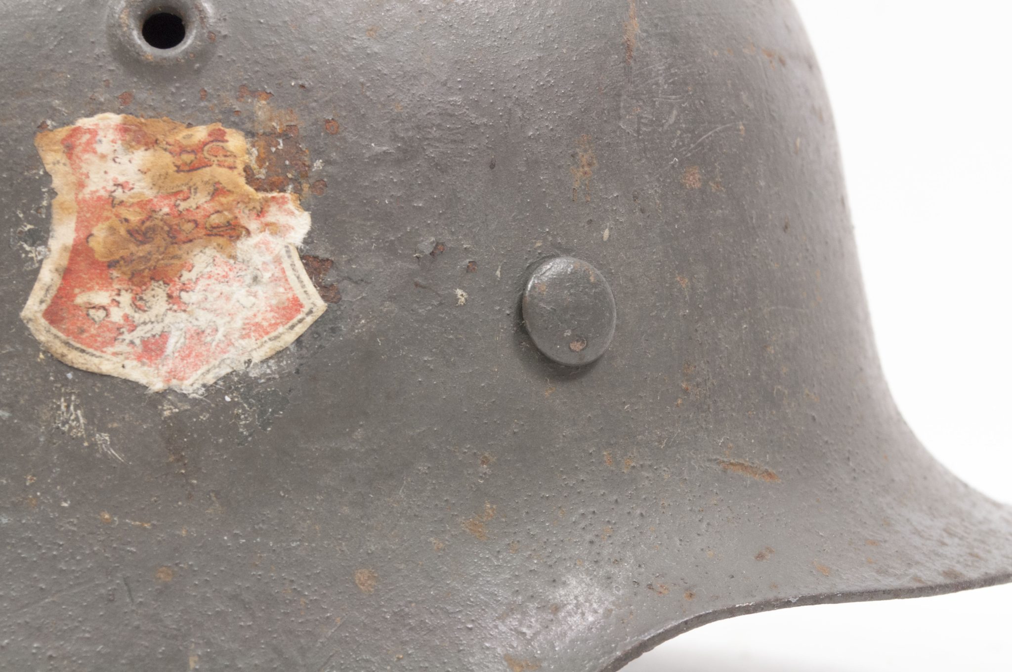 (Denmark) Collection of Five Danish WW2 reissued M42 “Lokal Forsvars Region I-V” helmets - One ex-SS reissued - rare - Image 164