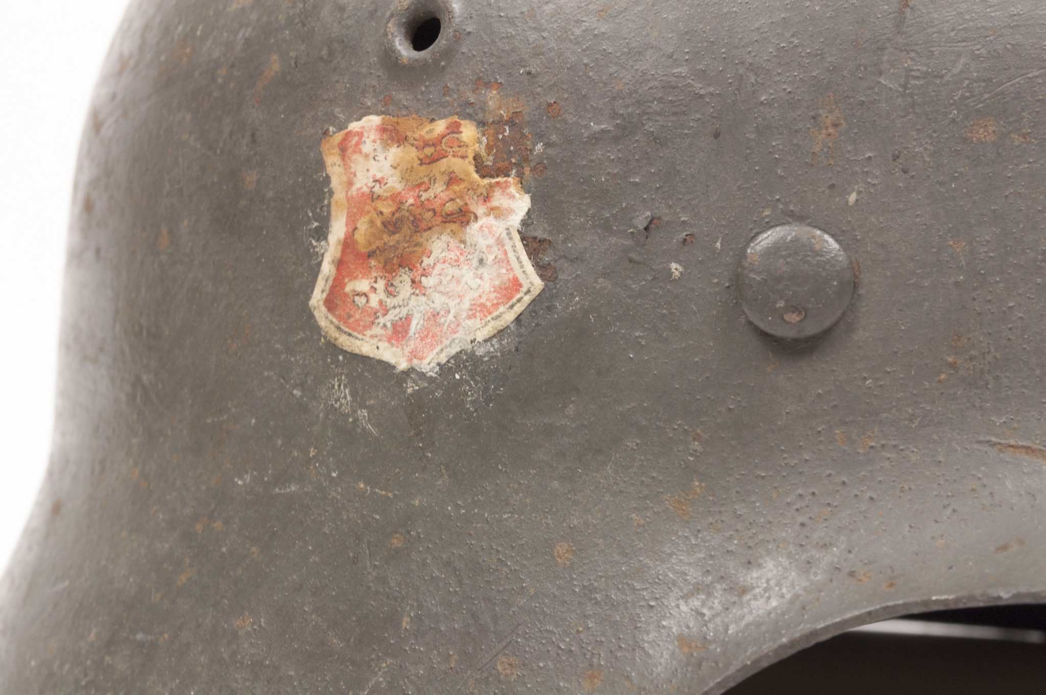 (Denmark) Collection of Five Danish WW2 reissued M42 “Lokal Forsvars Region I-V” helmets - One ex-SS reissued - rare - Image 166