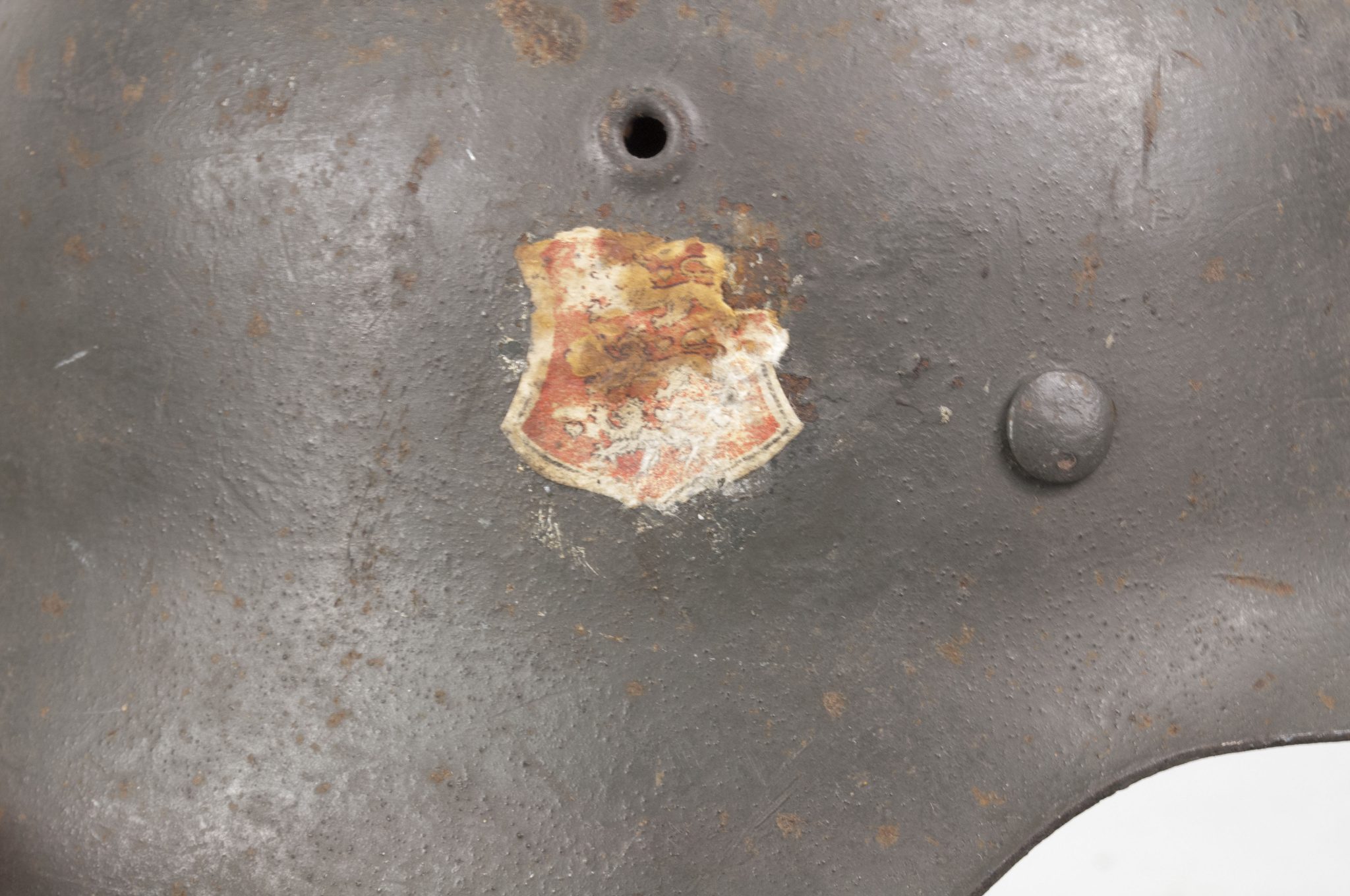 (Denmark) Collection of Five Danish WW2 reissued M42 “Lokal Forsvars Region I-V” helmets - One ex-SS reissued - rare - Image 171