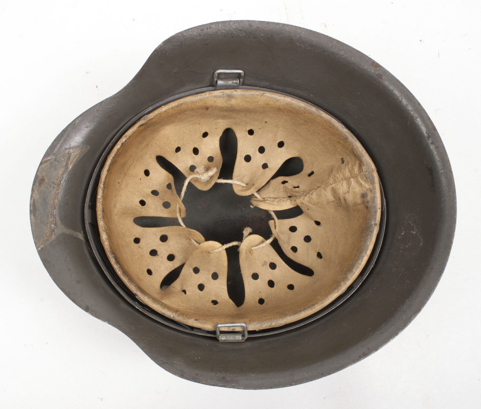 (Denmark) Collection of Five Danish WW2 reissued M42 “Lokal Forsvars Region I-V” helmets - One ex-SS reissued - rare - Image 172