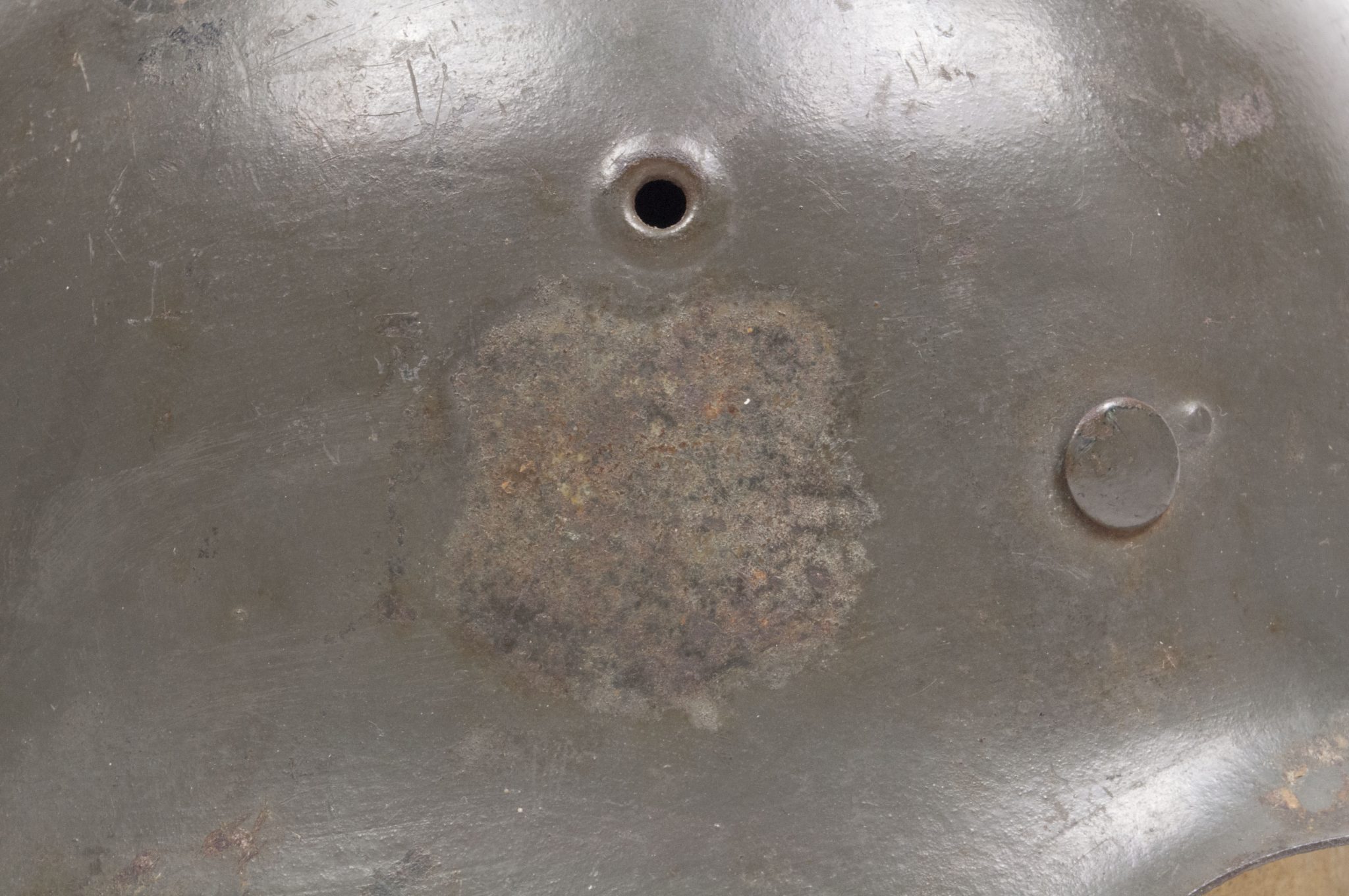 (Denmark) Collection of Five Danish WW2 reissued M42 “Lokal Forsvars Region I-V” helmets - One ex-SS reissued - rare - Image 18