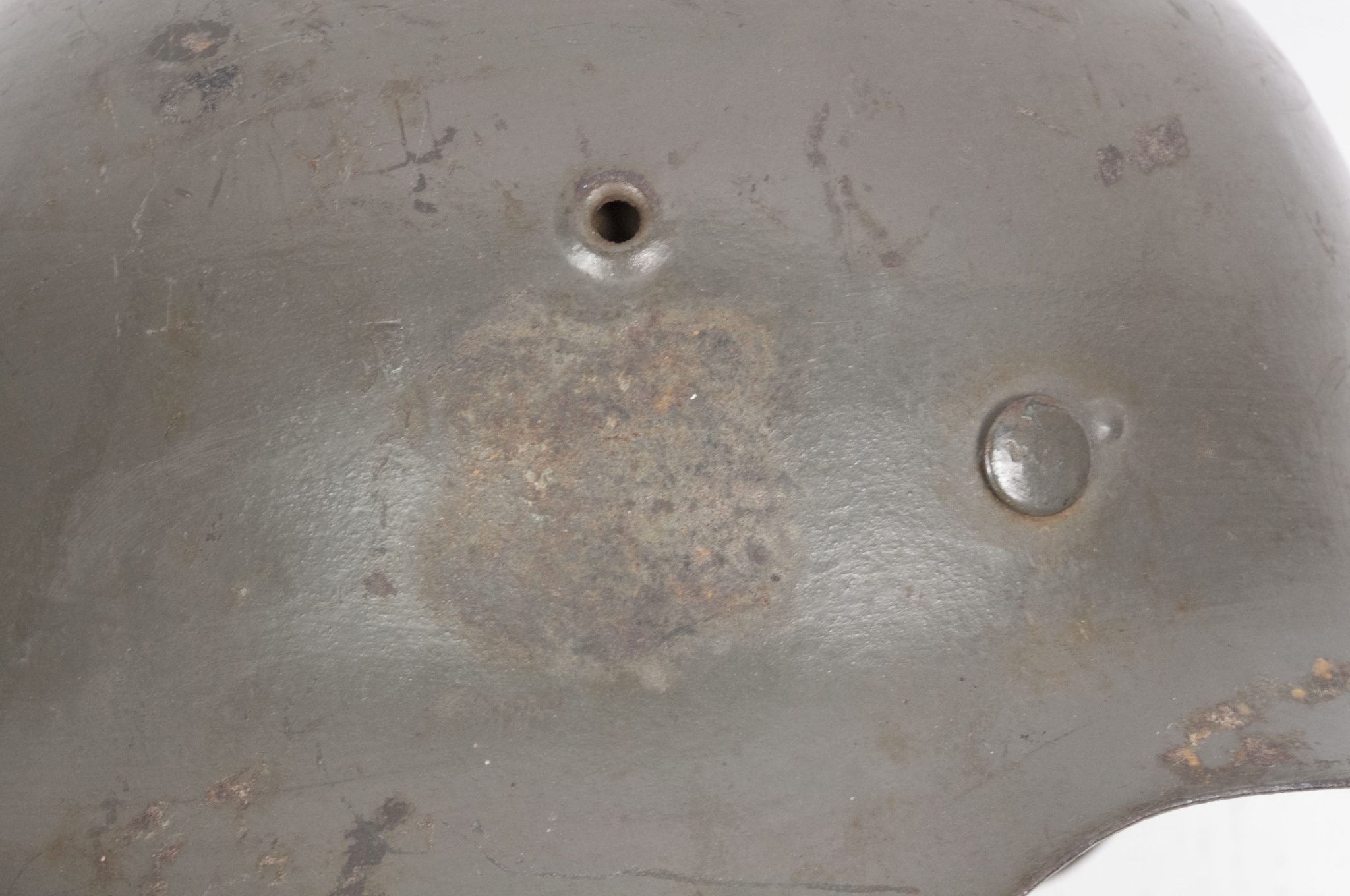 (Denmark) Collection of Five Danish WW2 reissued M42 “Lokal Forsvars Region I-V” helmets - One ex-SS reissued - rare - Image 20