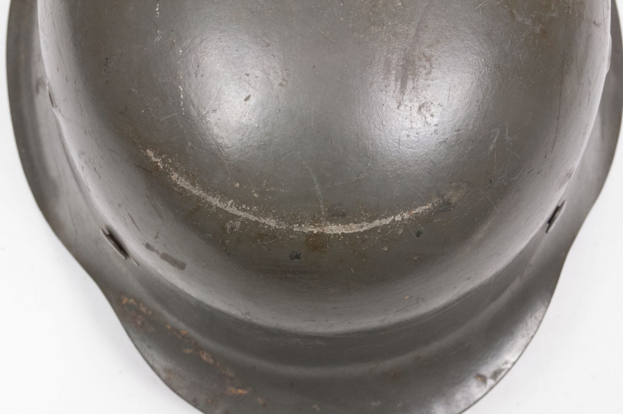 (Denmark) Collection of Five Danish WW2 reissued M42 “Lokal Forsvars Region I-V” helmets - One ex-SS reissued - rare - Image 22