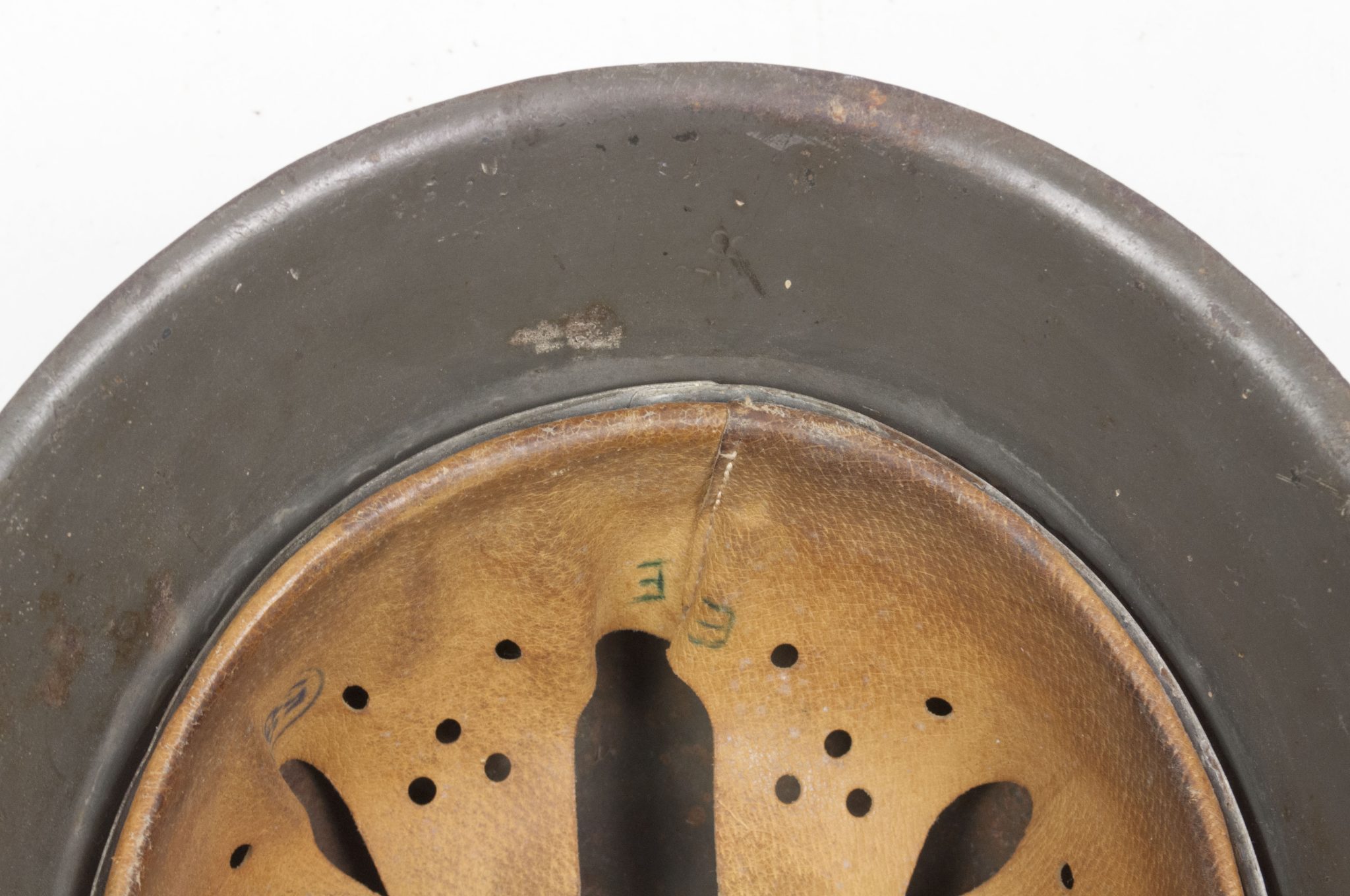 (Denmark) Collection of Five Danish WW2 reissued M42 “Lokal Forsvars Region I-V” helmets - One ex-SS reissued - rare - Image 25