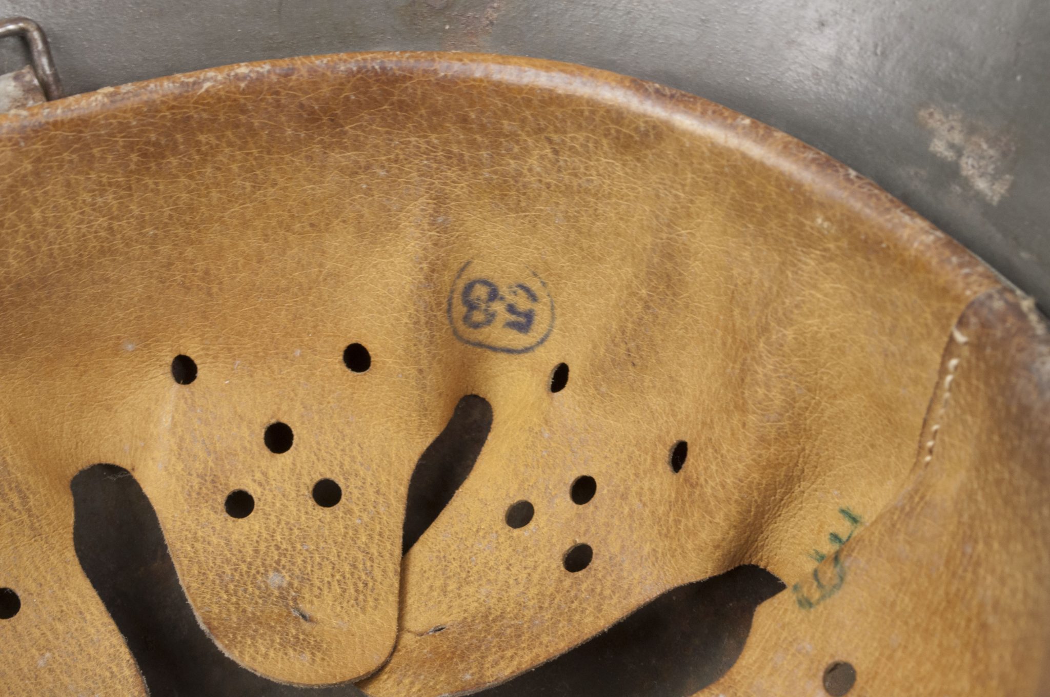 (Denmark) Collection of Five Danish WW2 reissued M42 “Lokal Forsvars Region I-V” helmets - One ex-SS reissued - rare - Image 30