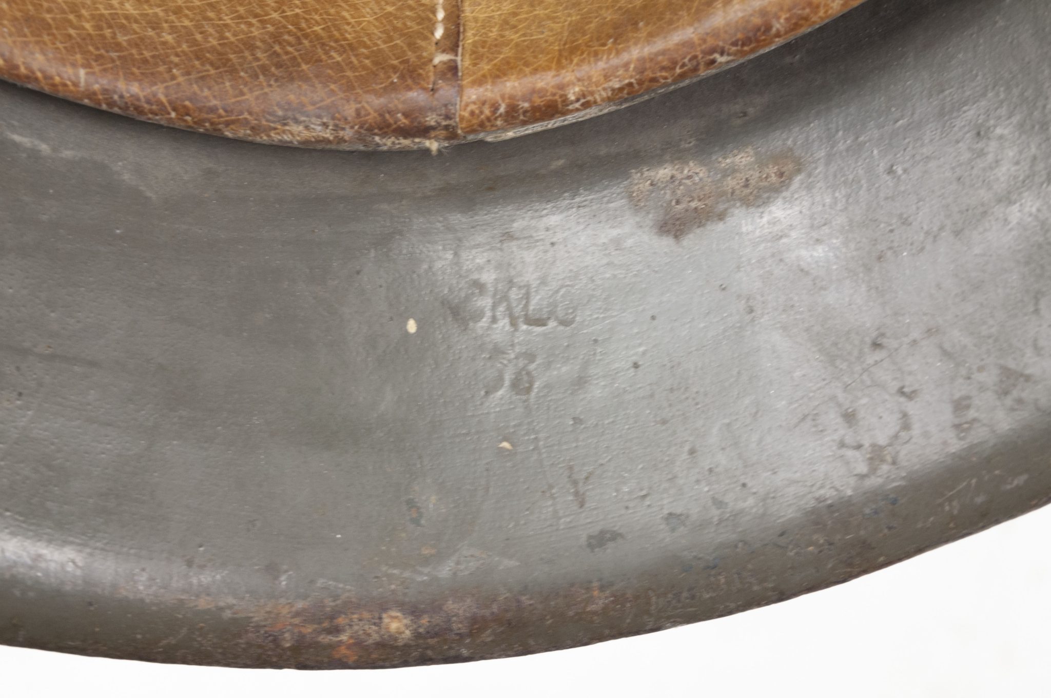 (Denmark) Collection of Five Danish WW2 reissued M42 “Lokal Forsvars Region I-V” helmets - One ex-SS reissued - rare - Image 32