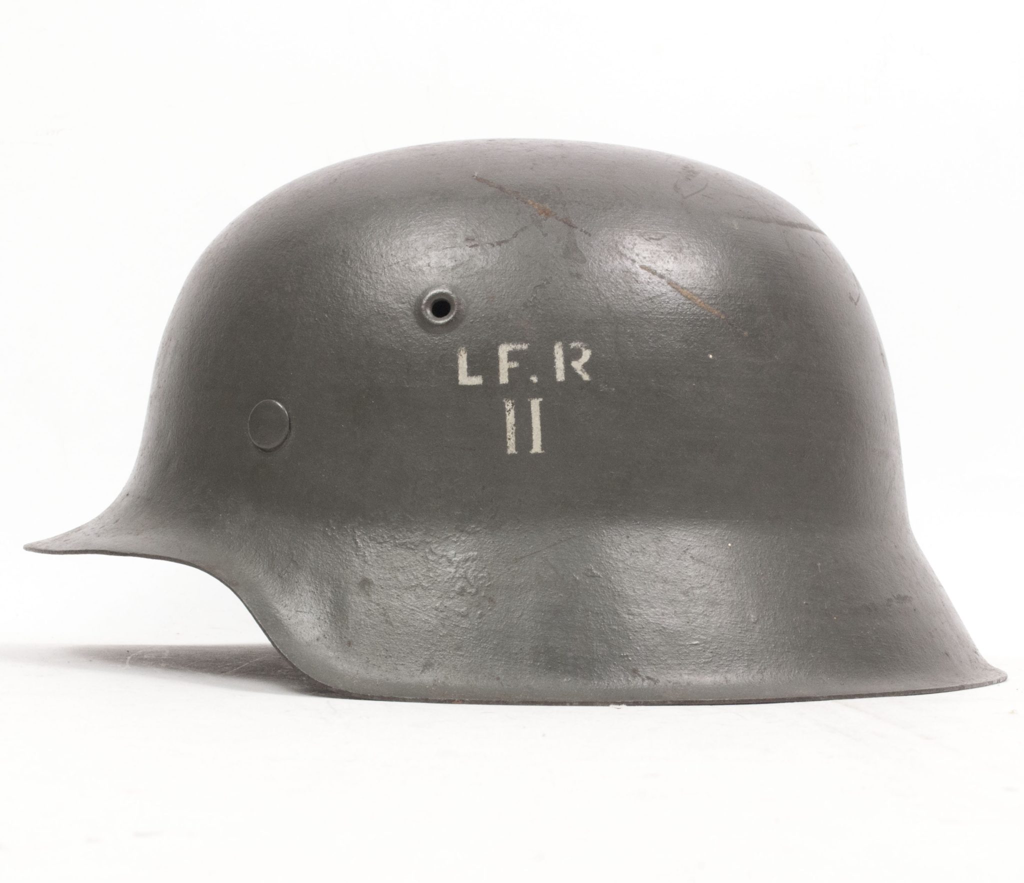 (Denmark) Collection of Five Danish WW2 reissued M42 “Lokal Forsvars Region I-V” helmets - One ex-SS reissued - rare - Image 36