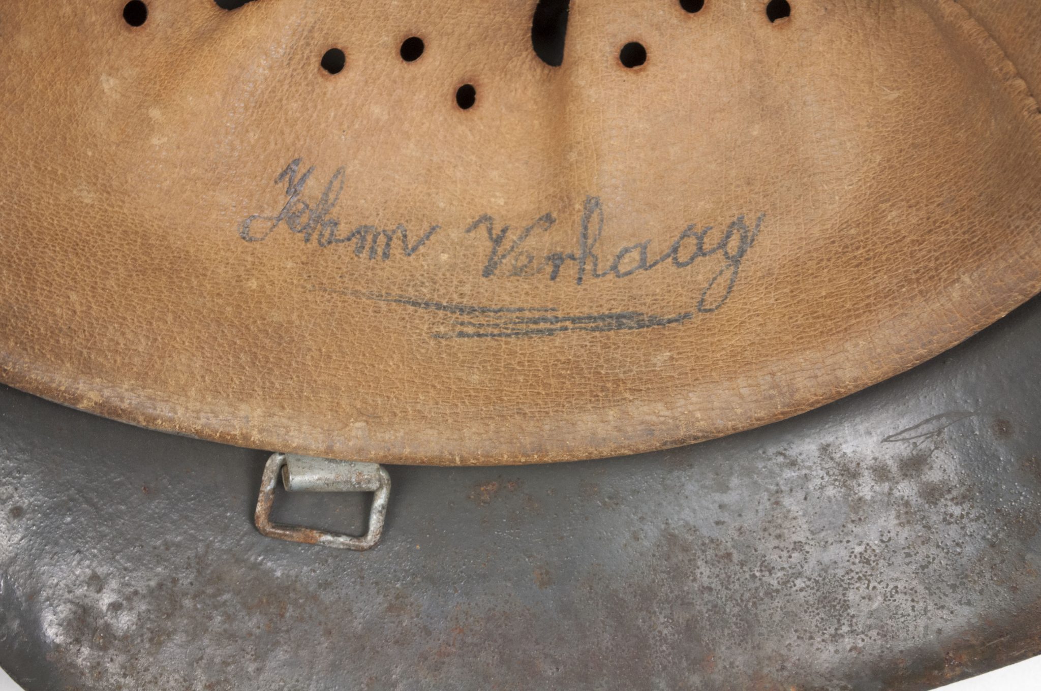 (Denmark) Collection of Five Danish WW2 reissued M42 “Lokal Forsvars Region I-V” helmets - One ex-SS reissued - rare - Image 58