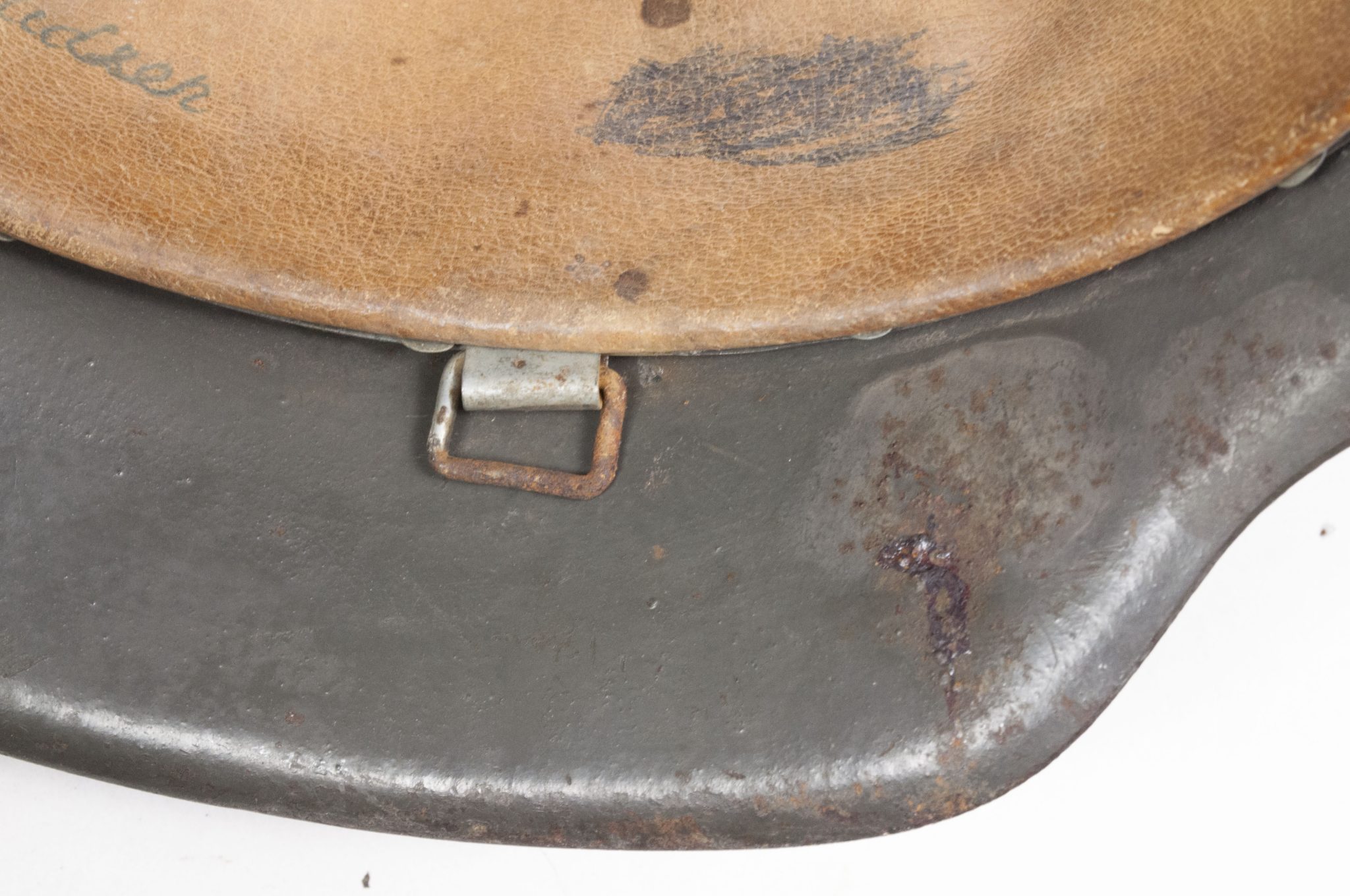 (Denmark) Collection of Five Danish WW2 reissued M42 “Lokal Forsvars Region I-V” helmets - One ex-SS reissued - rare - Image 63