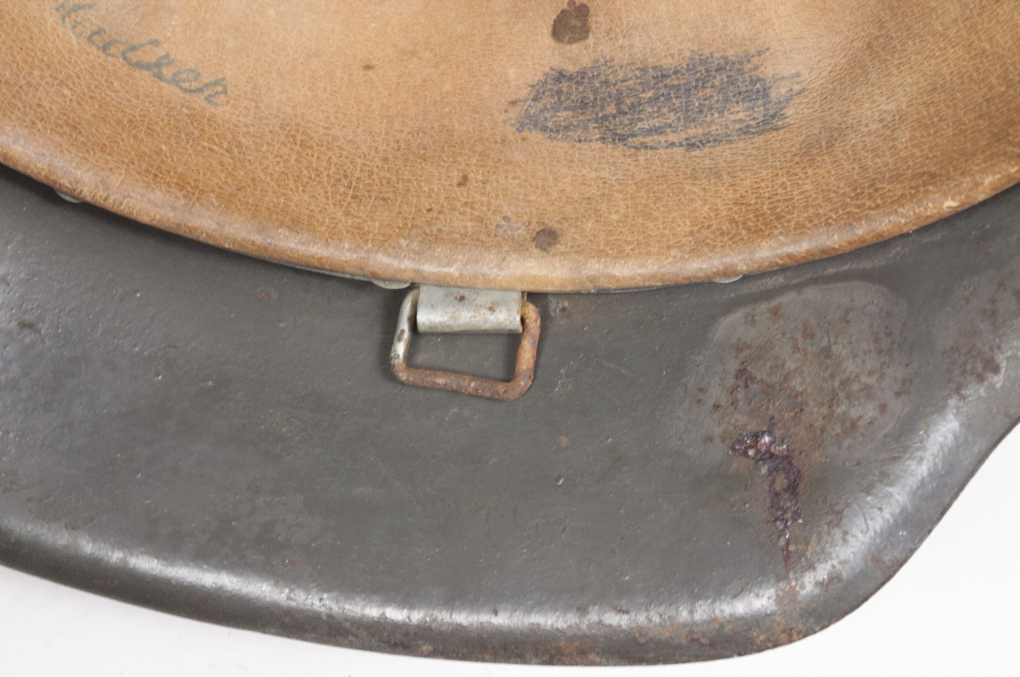 (Denmark) Collection of Five Danish WW2 reissued M42 “Lokal Forsvars Region I-V” helmets - One ex-SS reissued - rare - Image 64