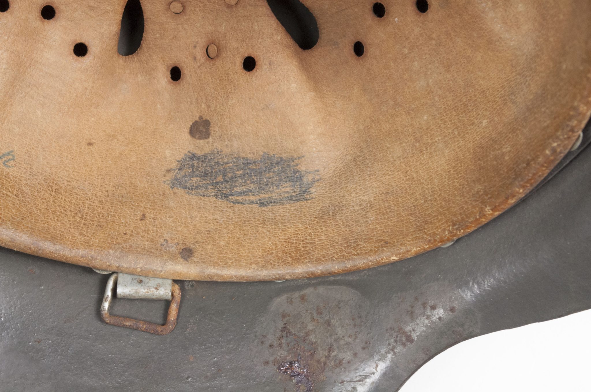 (Denmark) Collection of Five Danish WW2 reissued M42 “Lokal Forsvars Region I-V” helmets - One ex-SS reissued - rare - Image 65