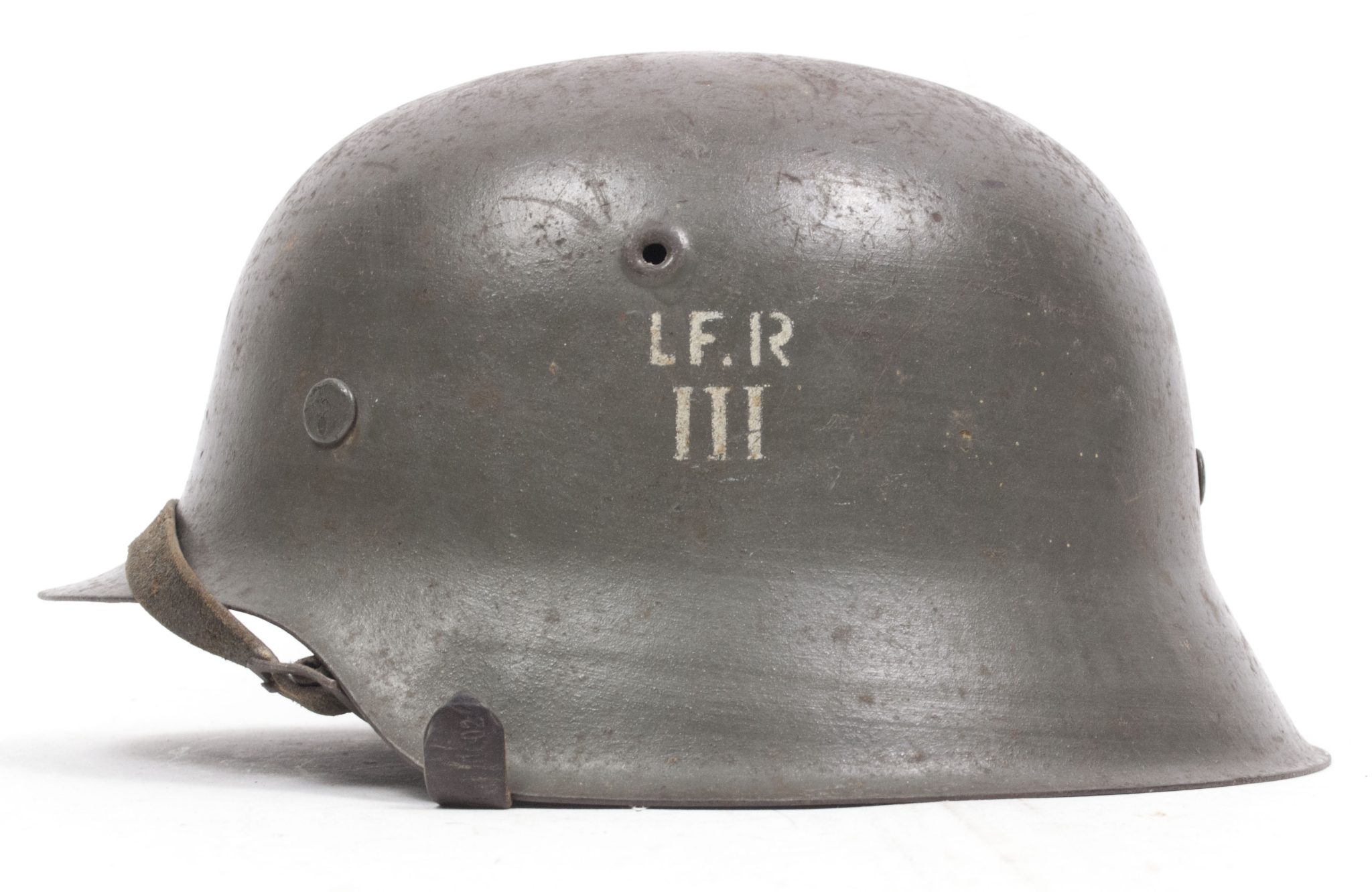 (Denmark) Collection of Five Danish WW2 reissued M42 “Lokal Forsvars Region I-V” helmets - One ex-SS reissued - rare - Image 69