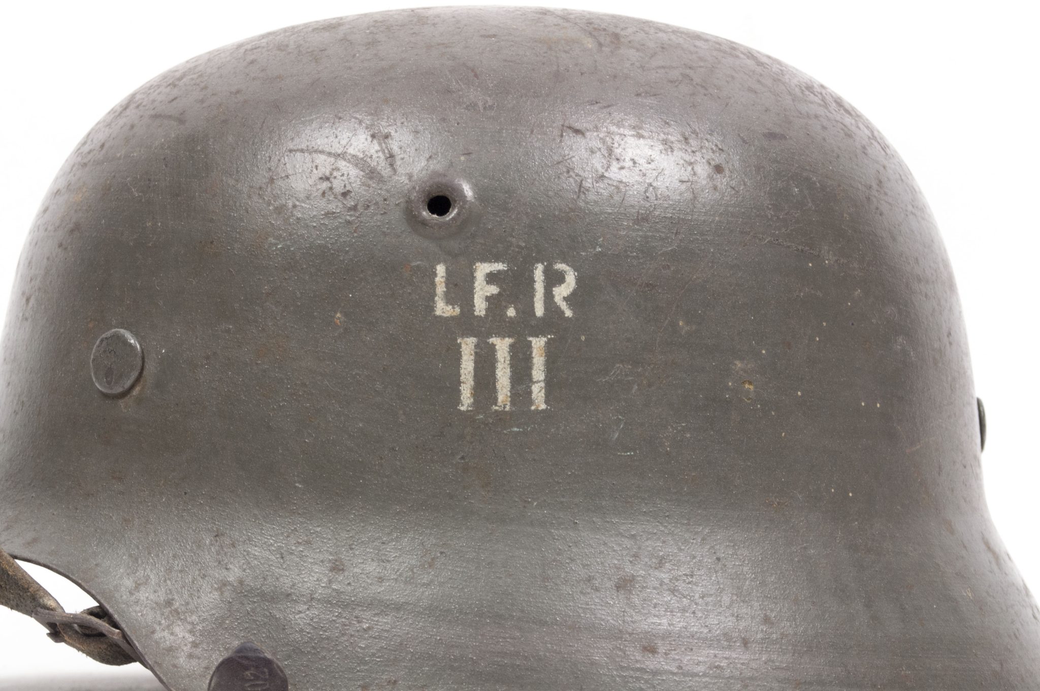 (Denmark) Collection of Five Danish WW2 reissued M42 “Lokal Forsvars Region I-V” helmets - One ex-SS reissued - rare - Image 70