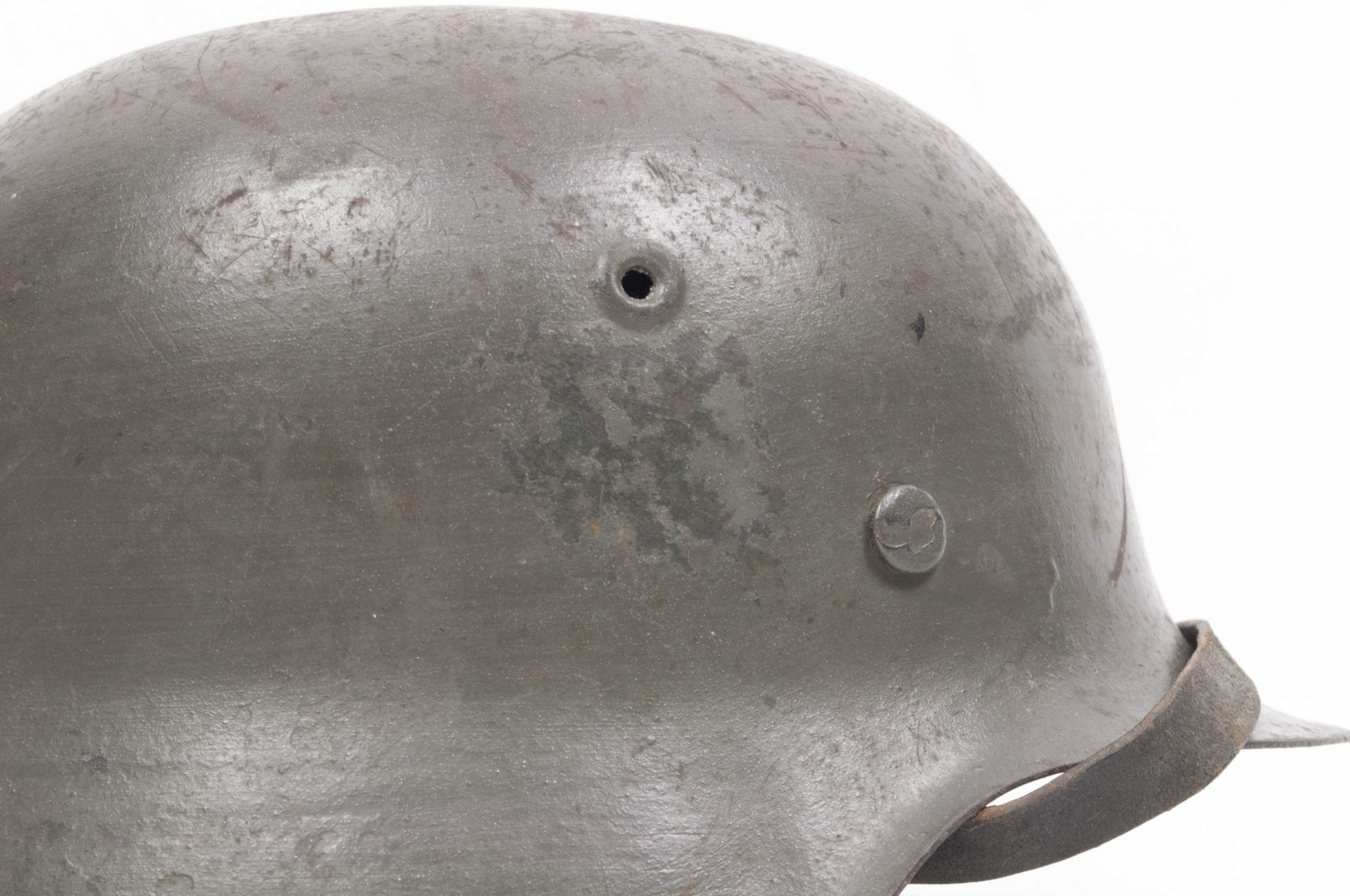 (Denmark) Collection of Five Danish WW2 reissued M42 “Lokal Forsvars Region I-V” helmets - One ex-SS reissued - rare - Image 79