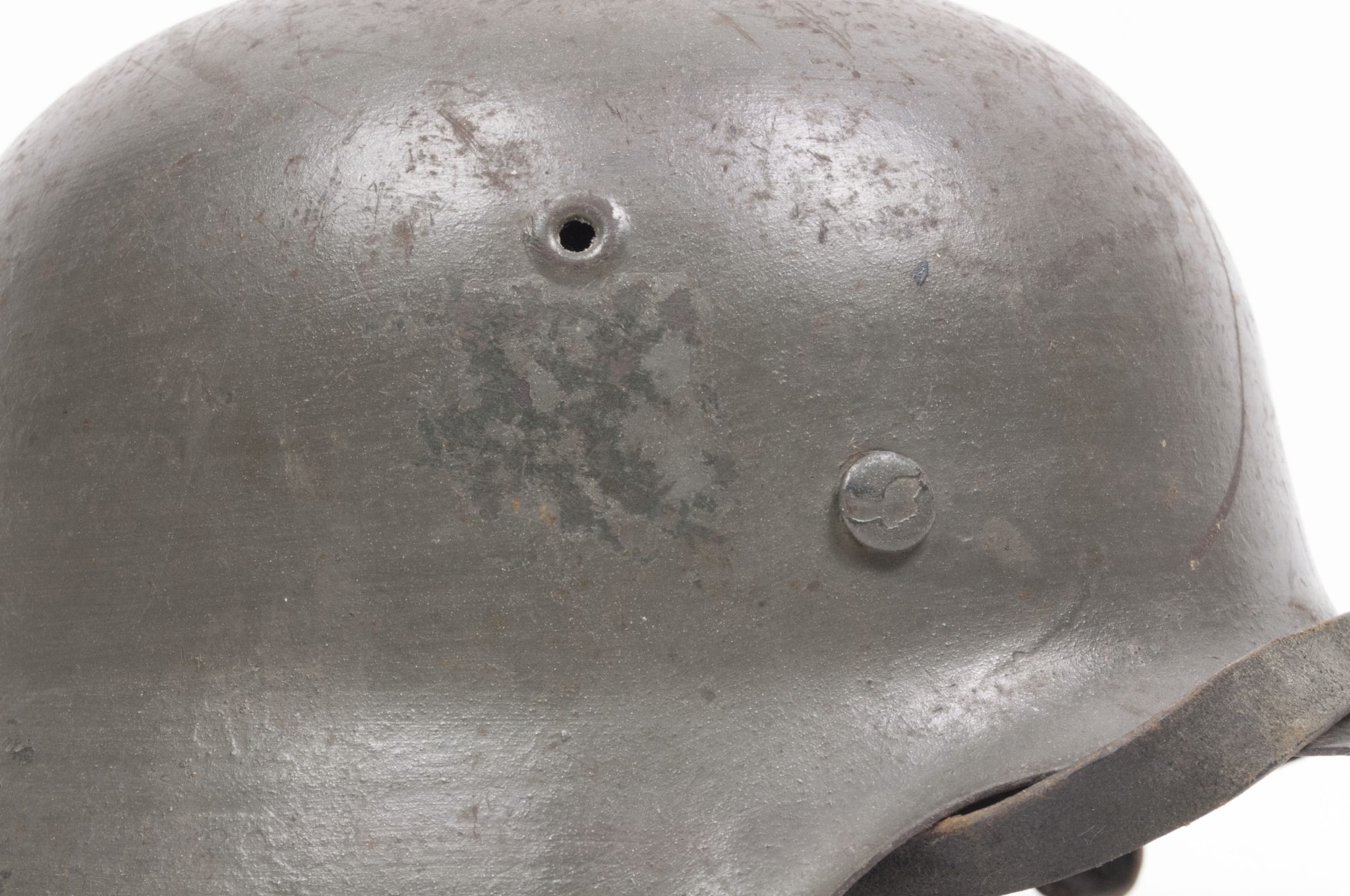 (Denmark) Collection of Five Danish WW2 reissued M42 “Lokal Forsvars Region I-V” helmets - One ex-SS reissued - rare - Image 80