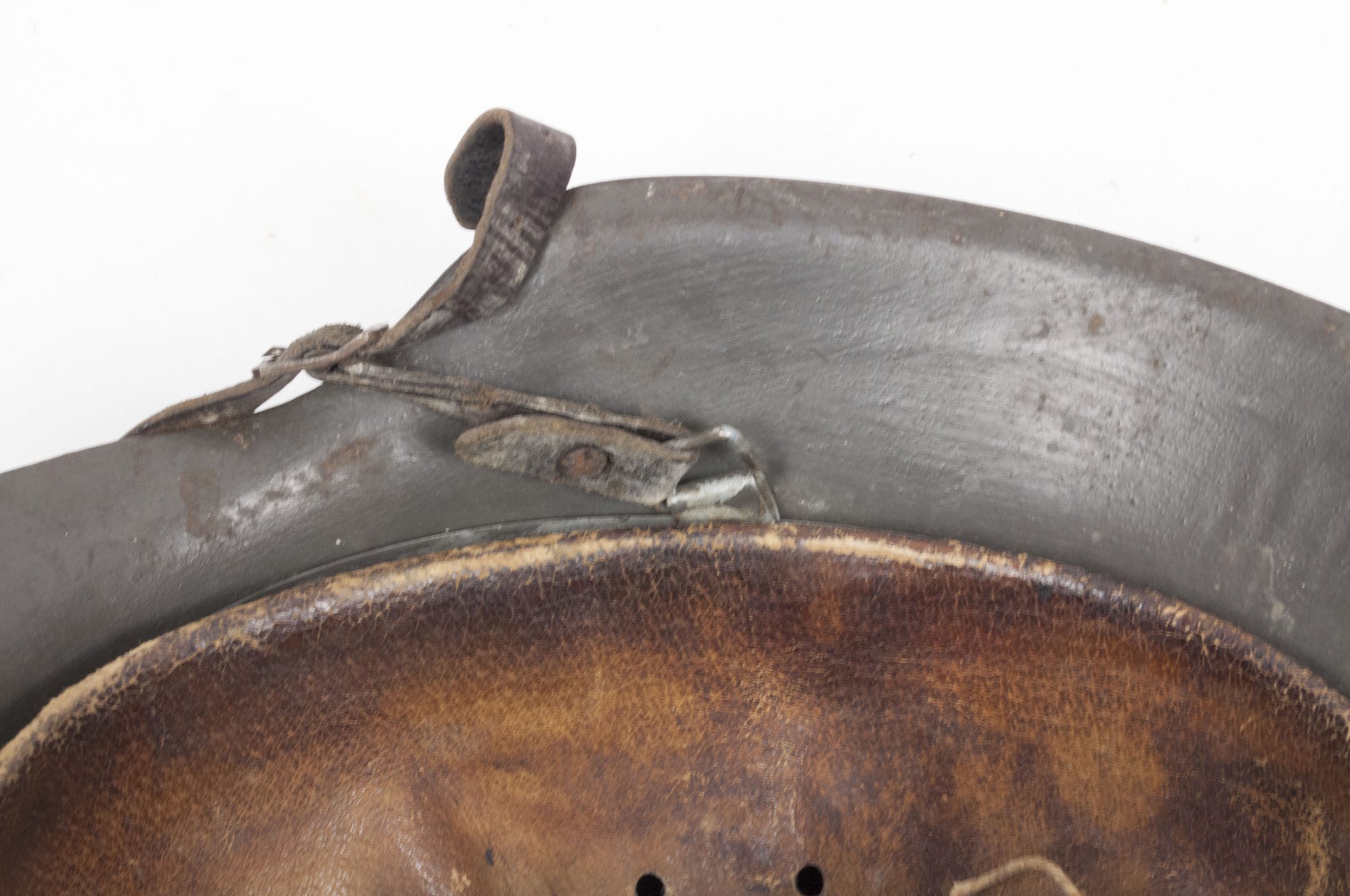 (Denmark) Collection of Five Danish WW2 reissued M42 “Lokal Forsvars Region I-V” helmets - One ex-SS reissued - rare - Image 93