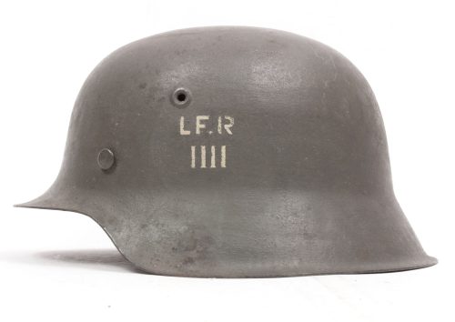 (Denmark) Danish WW2 reissued M42 “Lokal Forsvars Region IIII” helmet