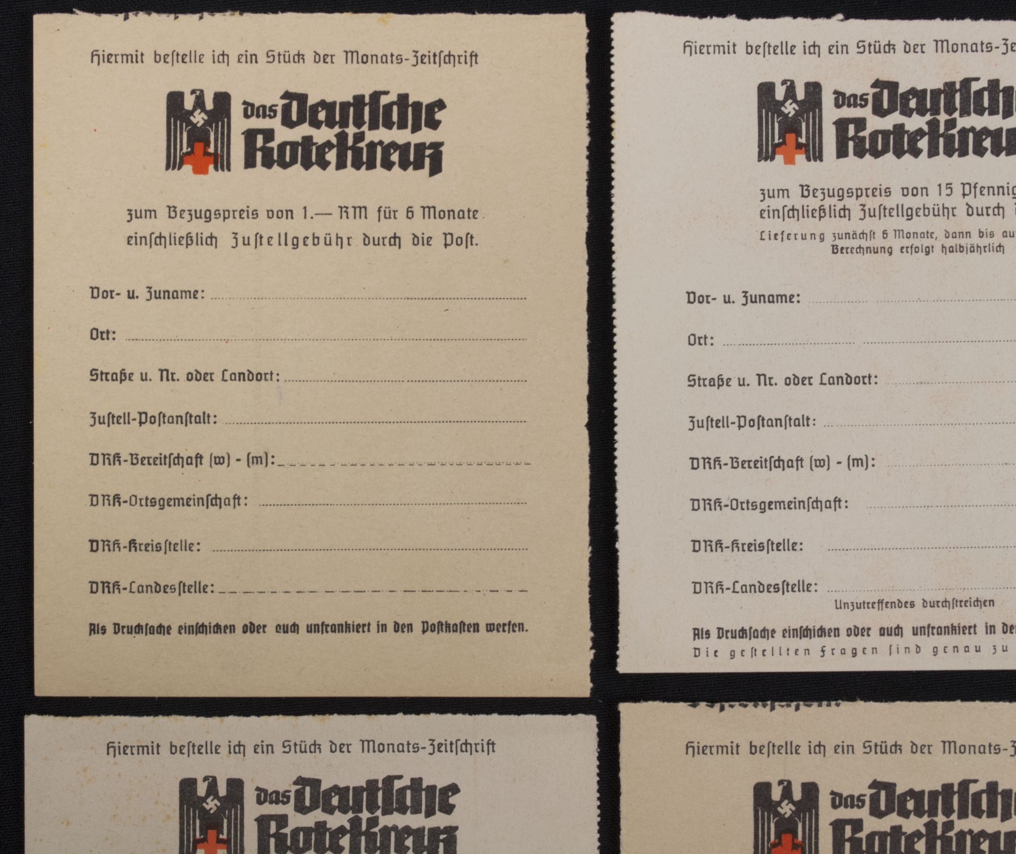Deutsche Rote Kreuz (DRK) Order form for the DRK Monthly Magazine (DRK Monats-Zeitschrift) - Image 3