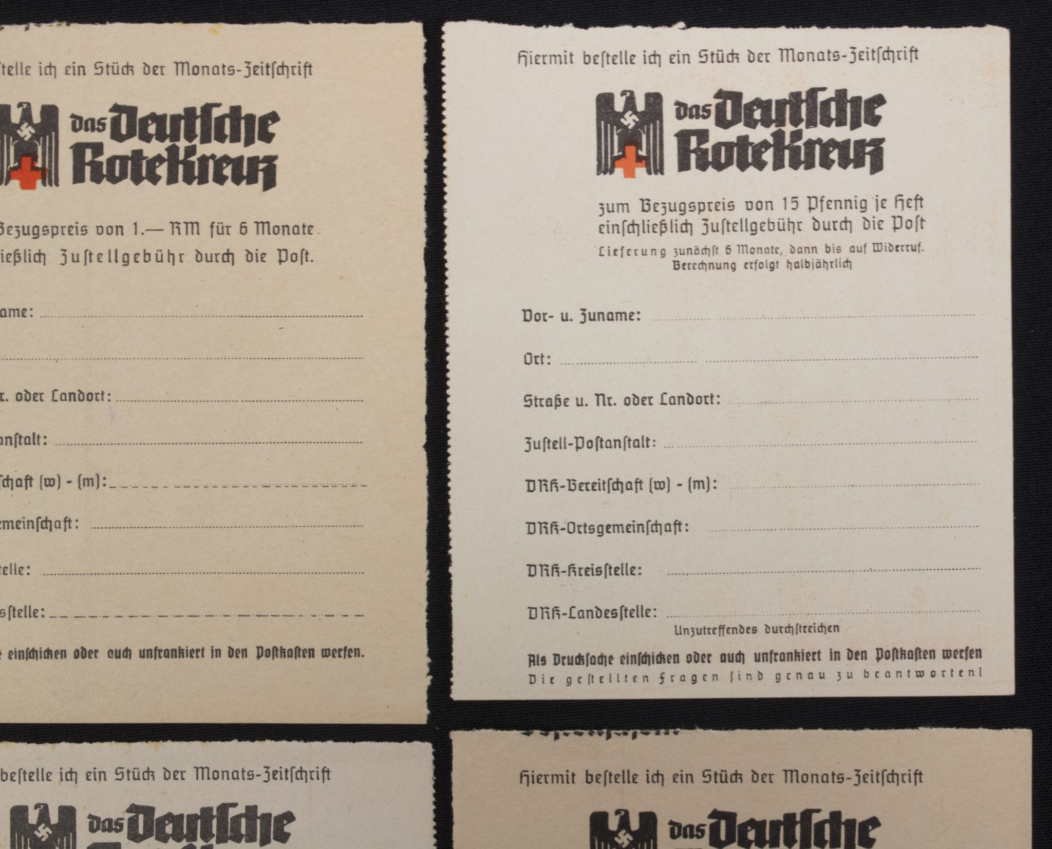 Deutsche Rote Kreuz (DRK) Order form for the DRK Monthly Magazine (DRK Monats-Zeitschrift) - Image 4