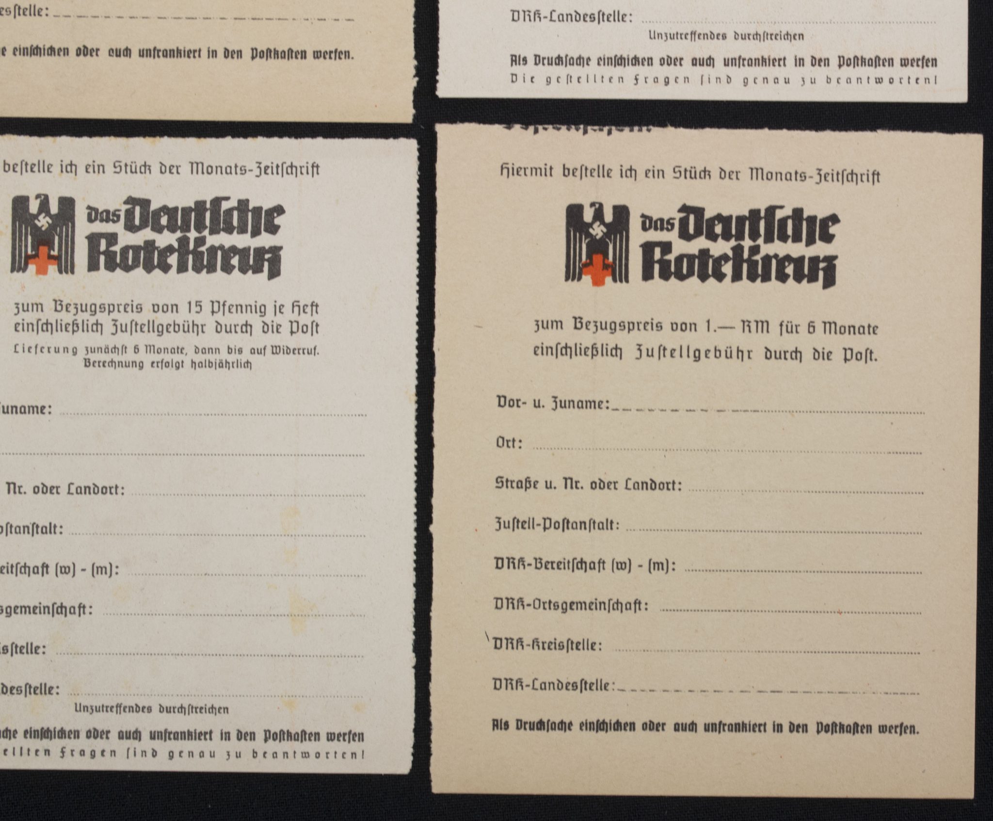 Deutsche Rote Kreuz (DRK) Order form for the DRK Monthly Magazine (DRK Monats-Zeitschrift) - Image 5
