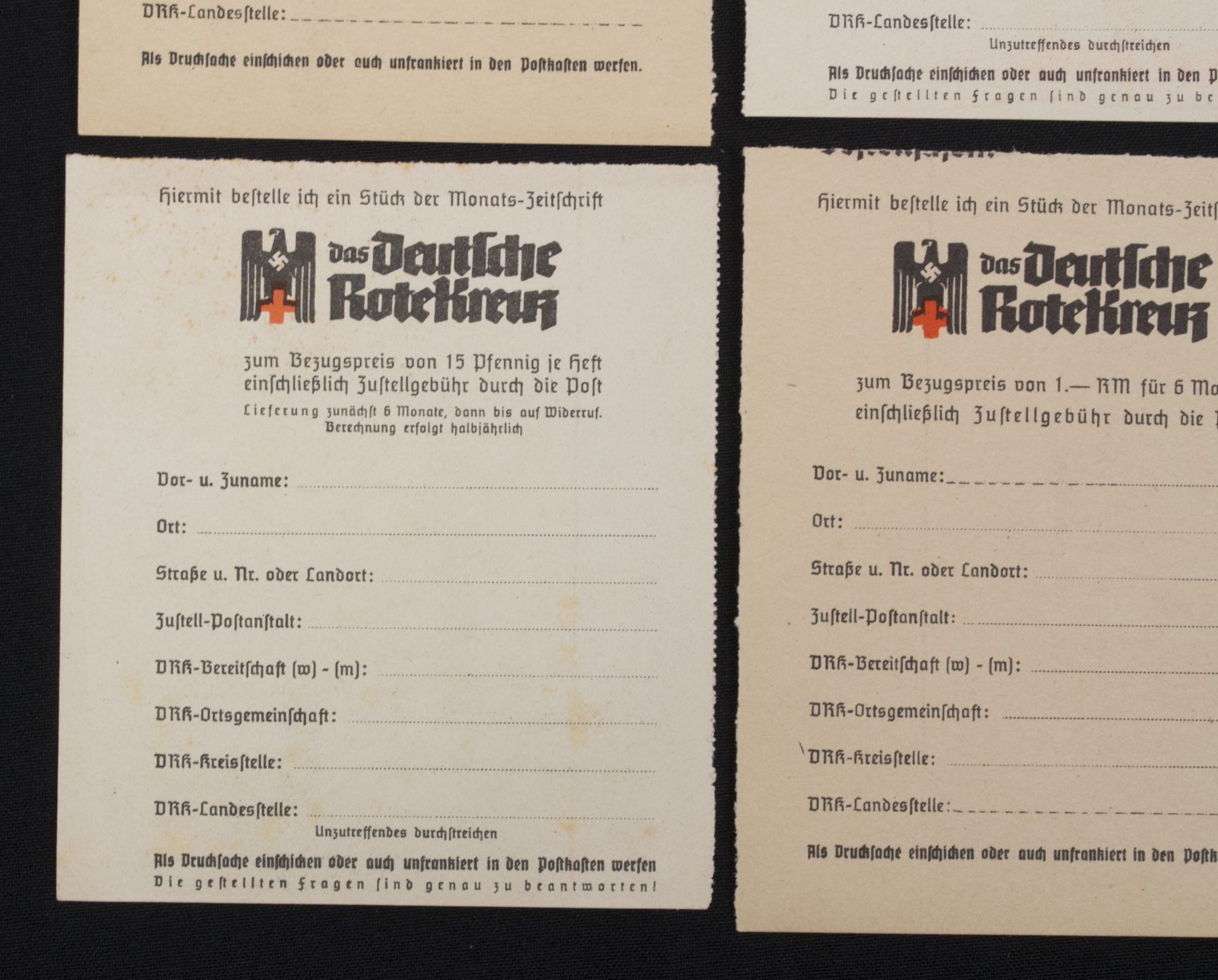 Deutsche Rote Kreuz (DRK) Order form for the DRK Monthly Magazine (DRK Monats-Zeitschrift) - Image 6