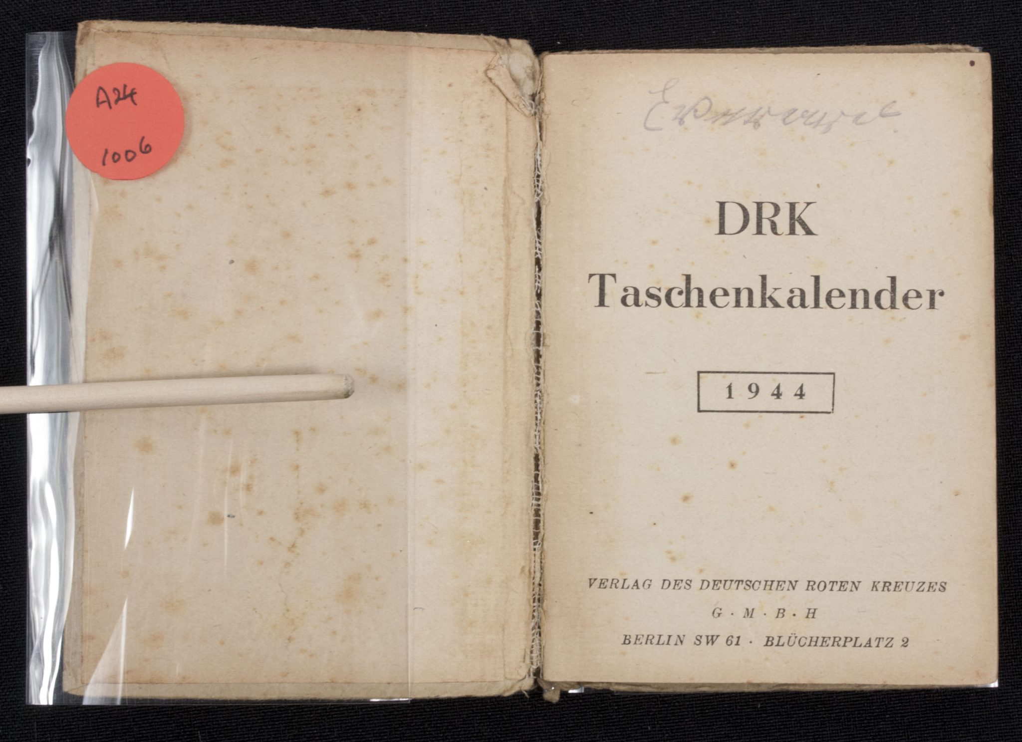 Deutsches Rotes Kreuz (DRK) Taschenkalender 1944 (variation!) - Image 5