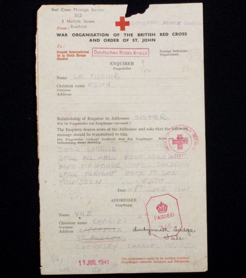 Deutsches Rotes Kreuz - War Organisation of the Britisch red Cross and Order of St. John