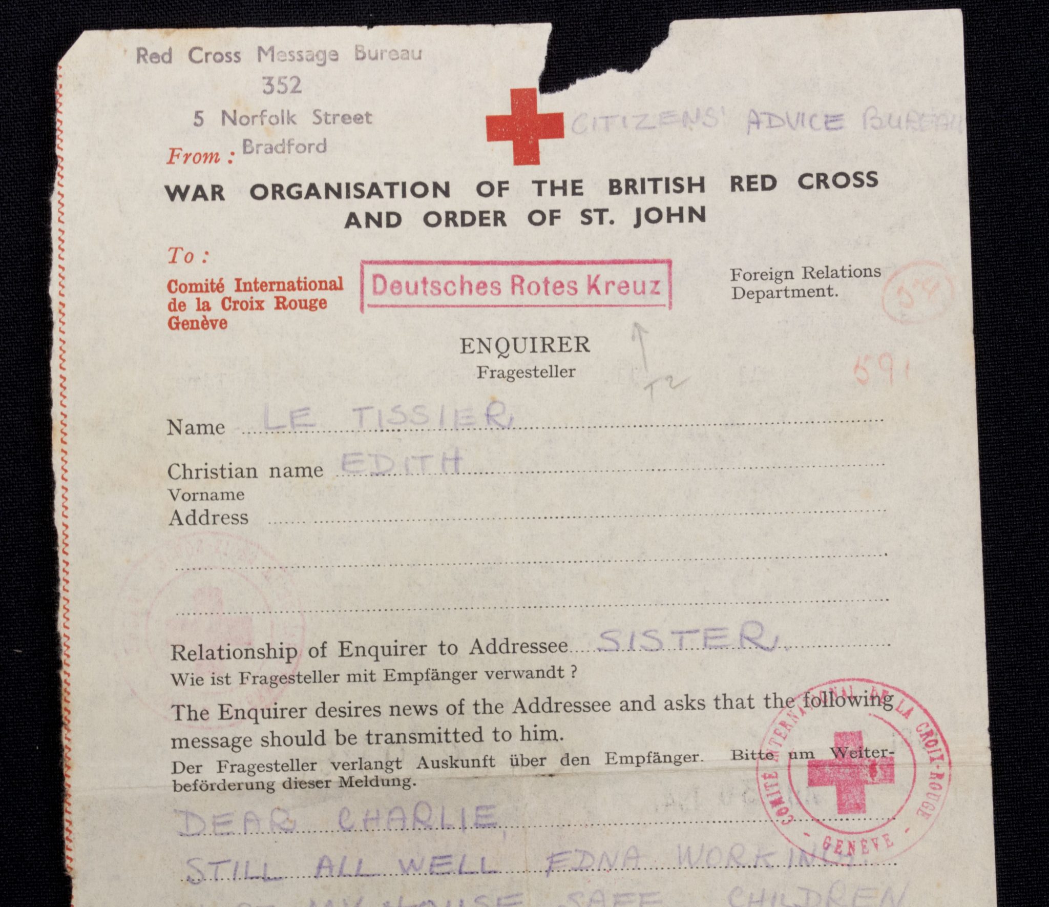 Deutsches Rotes Kreuz – War Organisation of the Britisch red Cross and Order of St. John (2)